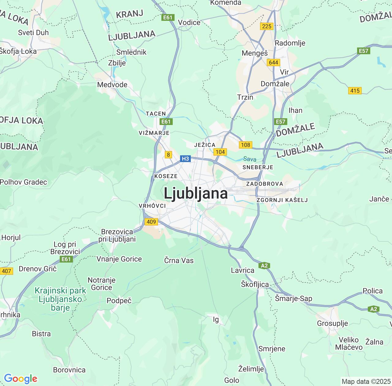 Map image for Intellectual Property Lawyers in Ljubljana and Slovenia IP firms at coordinates  ; .