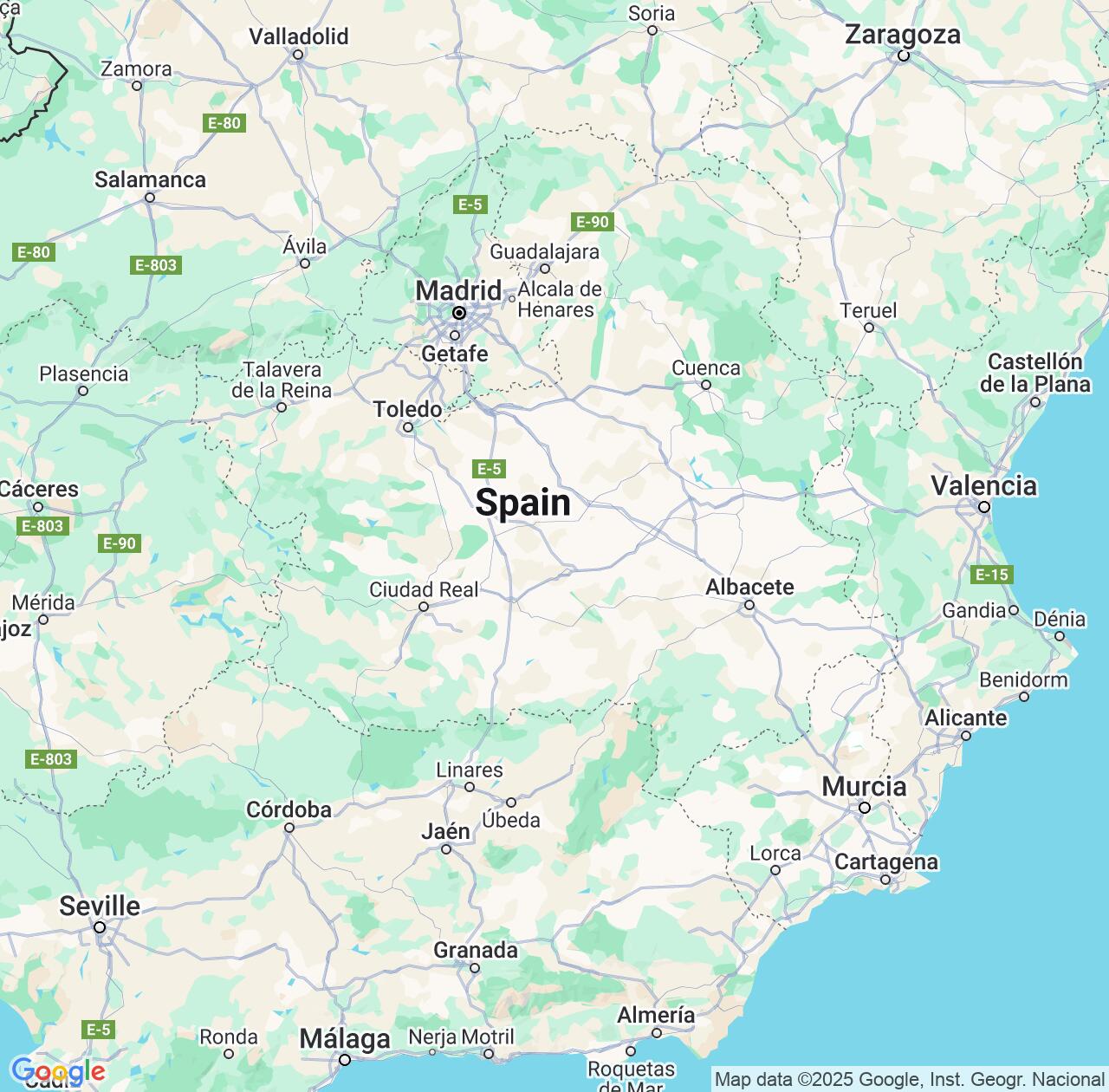 Map image for Intellectual Property Lawyers in Castille-La Mancha and Spain IP firms at coordinates  ; .