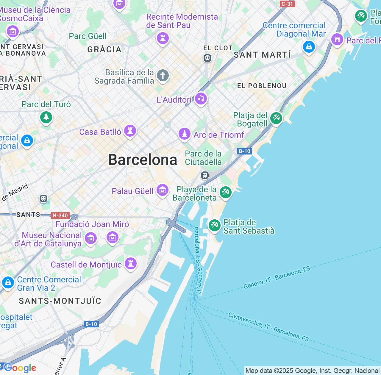 Map image for Intellectual Property Lawyers in Ciutat Vella and Catalonia IP firms at coordinates  ; .