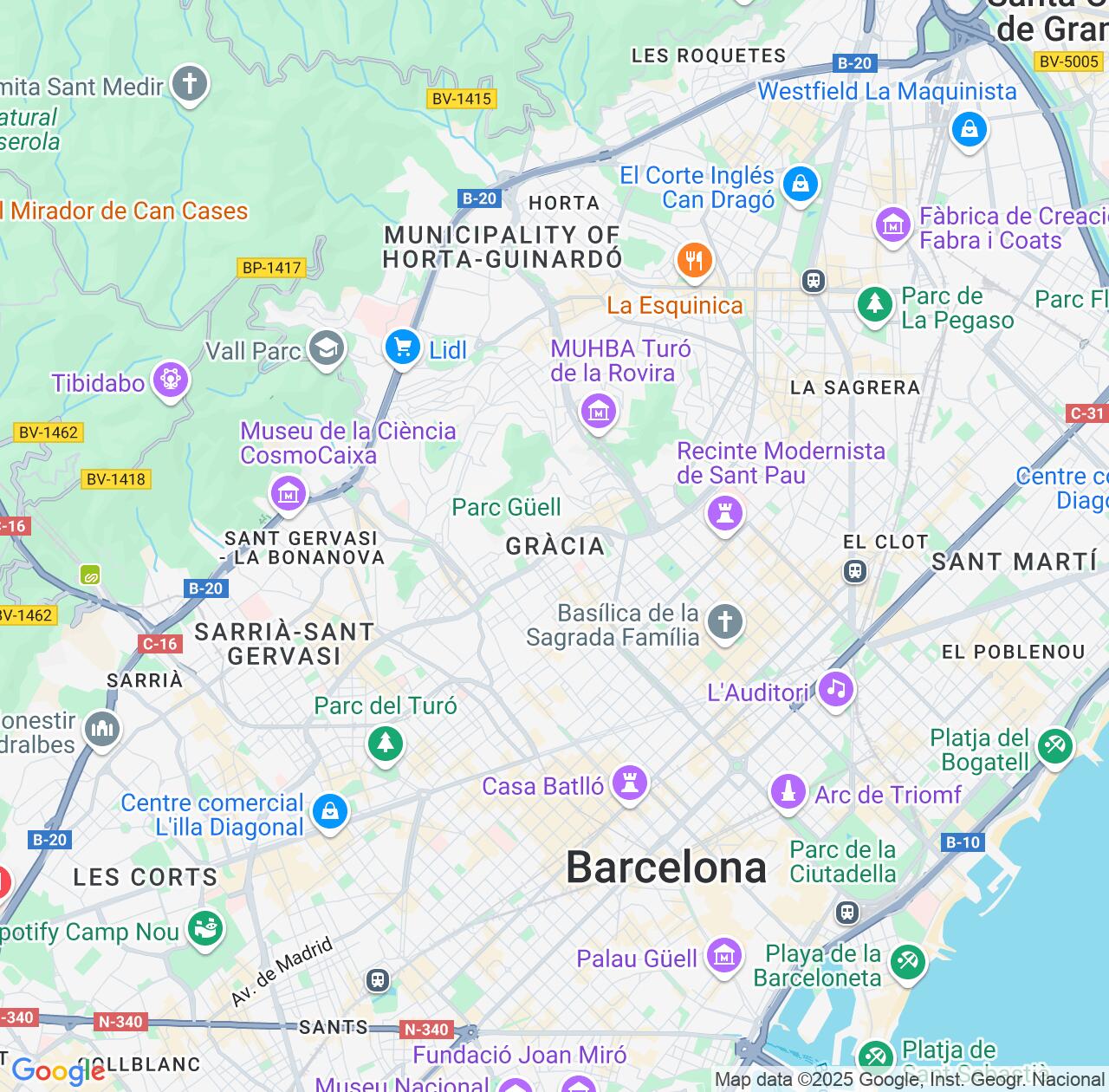 Map image for Intellectual Property Lawyers in Gracia and Catalonia IP firms at coordinates  ; .