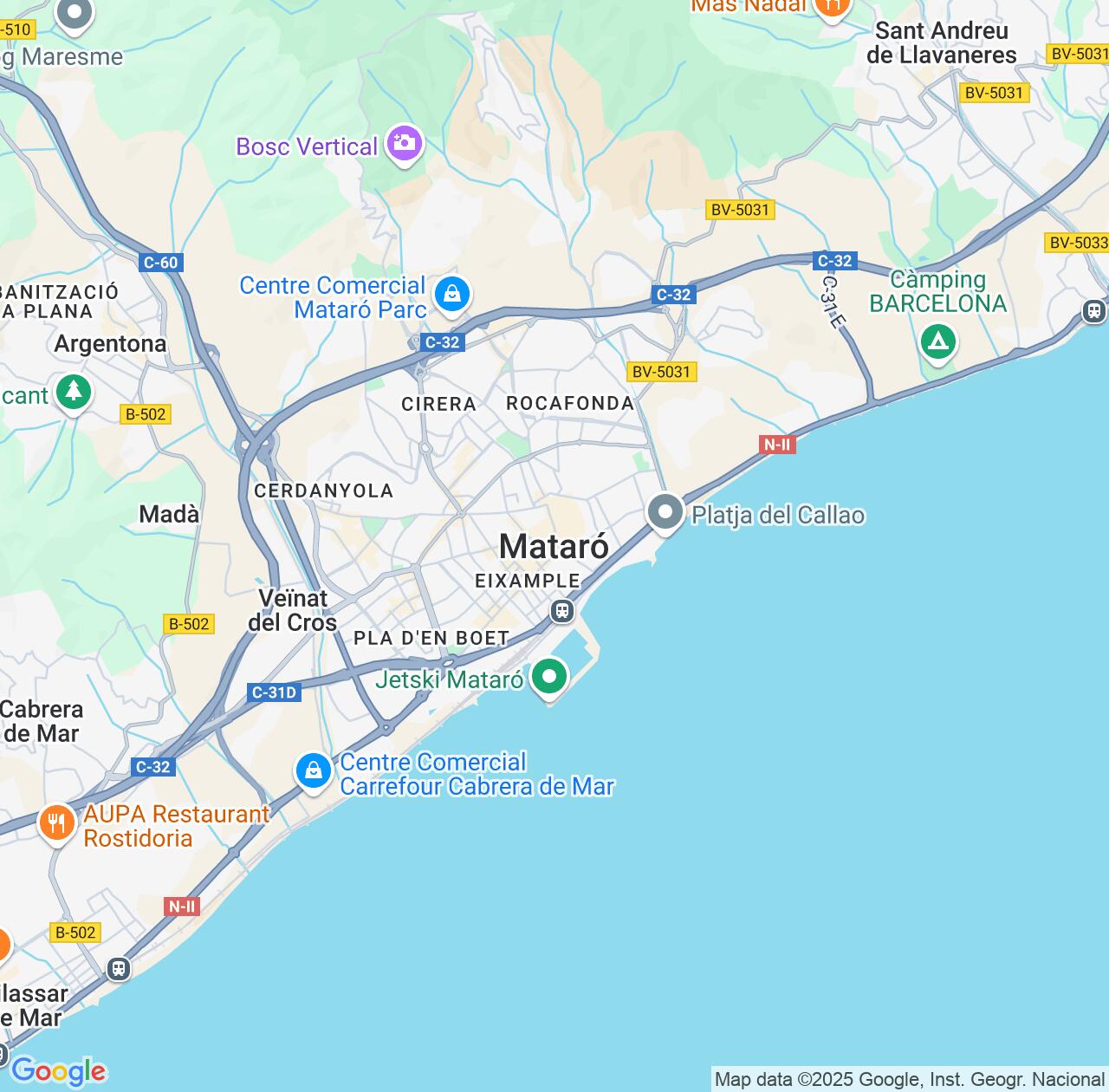 Map image for Intellectual Property Lawyers in Mataro and Catalonia IP firms at coordinates  ; .
