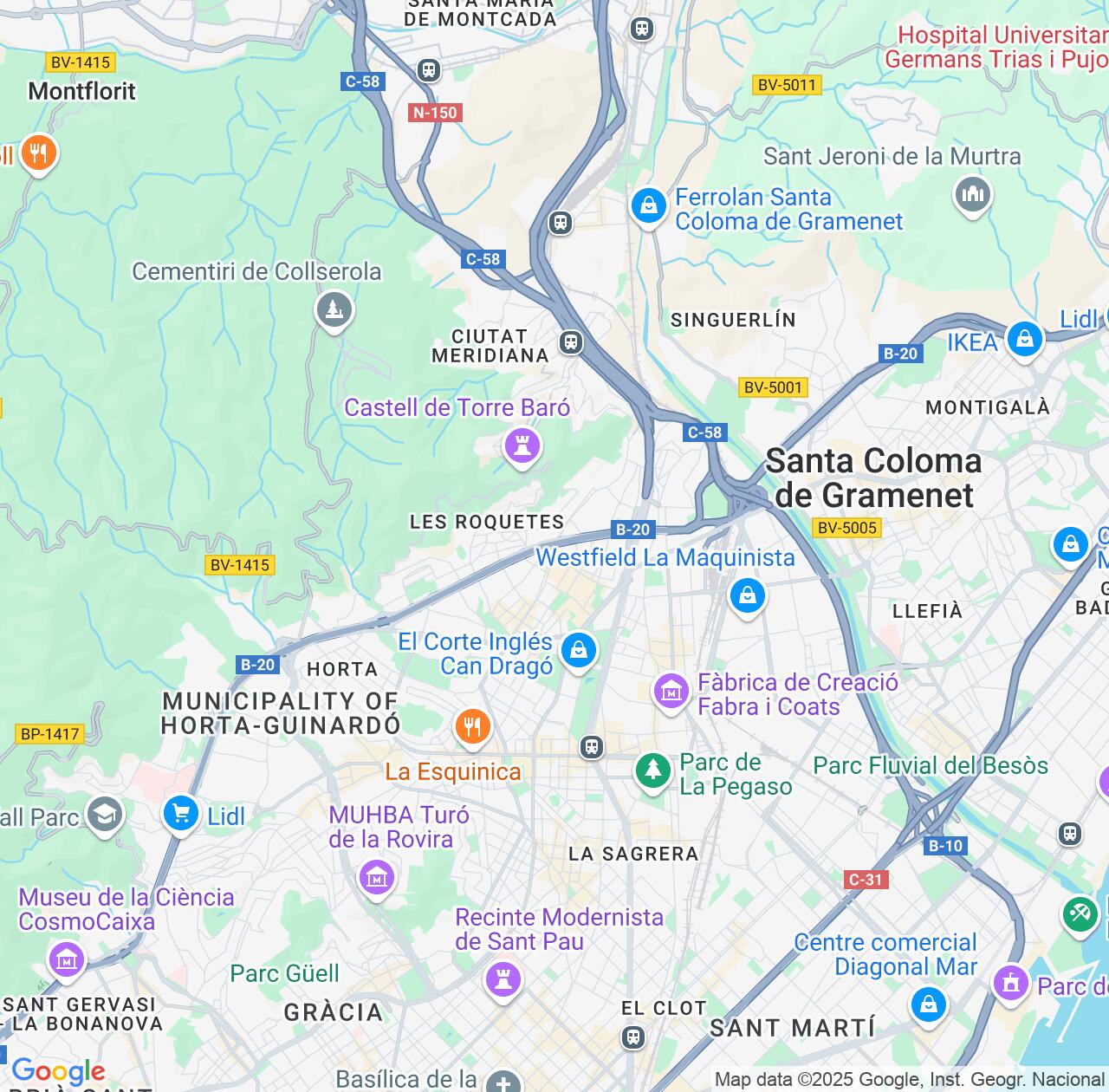 Map image for Intellectual Property Lawyers in Nou Barris and Catalonia IP firms at coordinates  ; .
