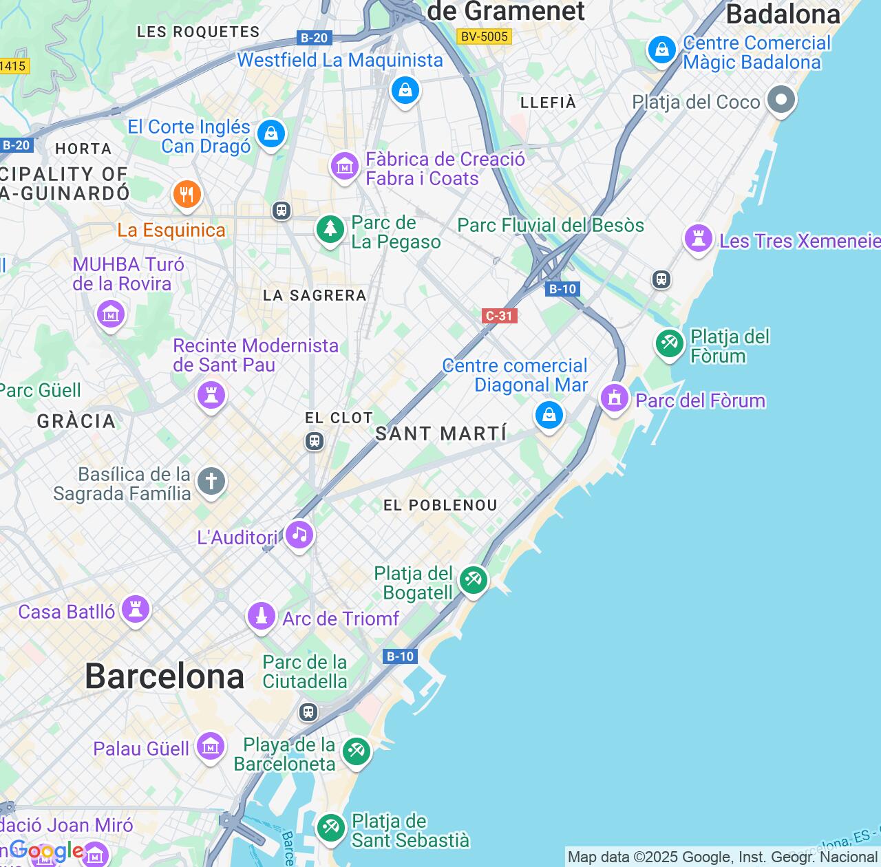 Map image for Intellectual Property Lawyers in Sant Marti and Catalonia IP firms at coordinates  ; .