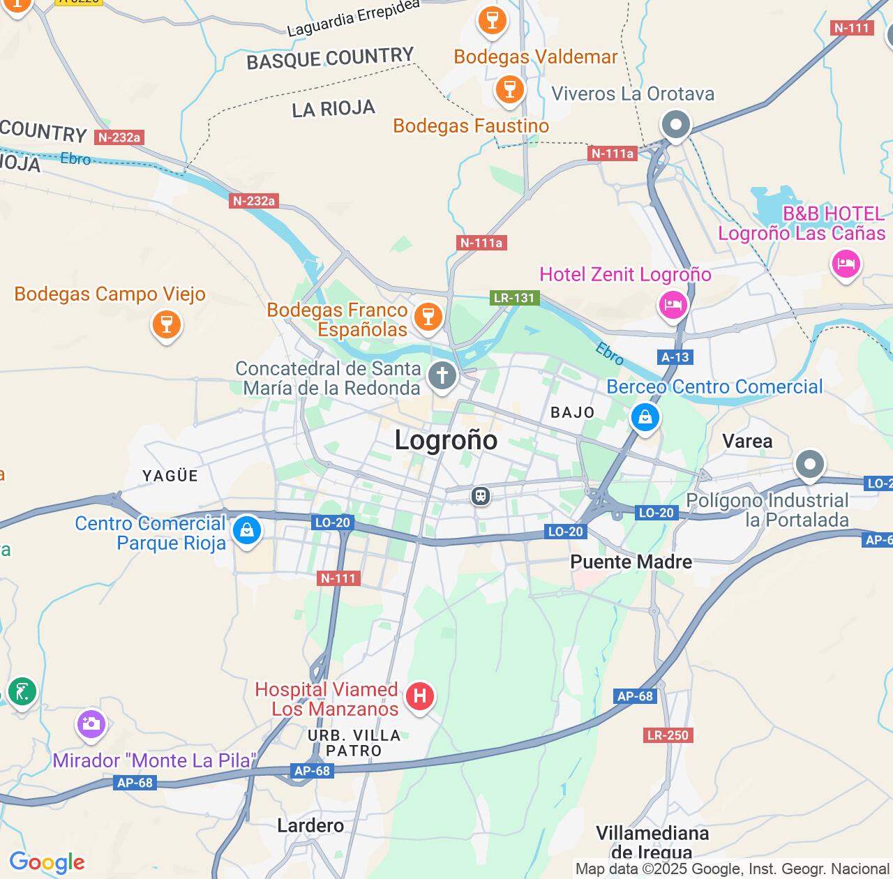 Map image for Intellectual Property Lawyers in Logrono and La Rioja IP firms at coordinates  ; .