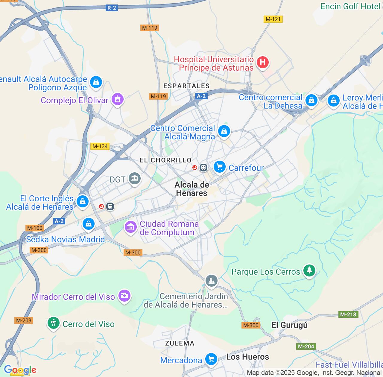 Map image for Intellectual Property Lawyers in Alcala de Henares and Madrid IP firms at coordinates  ; .