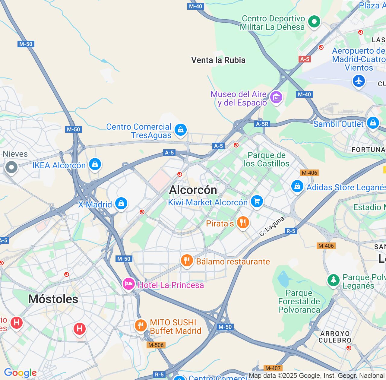 Map image for Intellectual Property Lawyers in Alcorcon and Madrid IP firms at coordinates  ; .