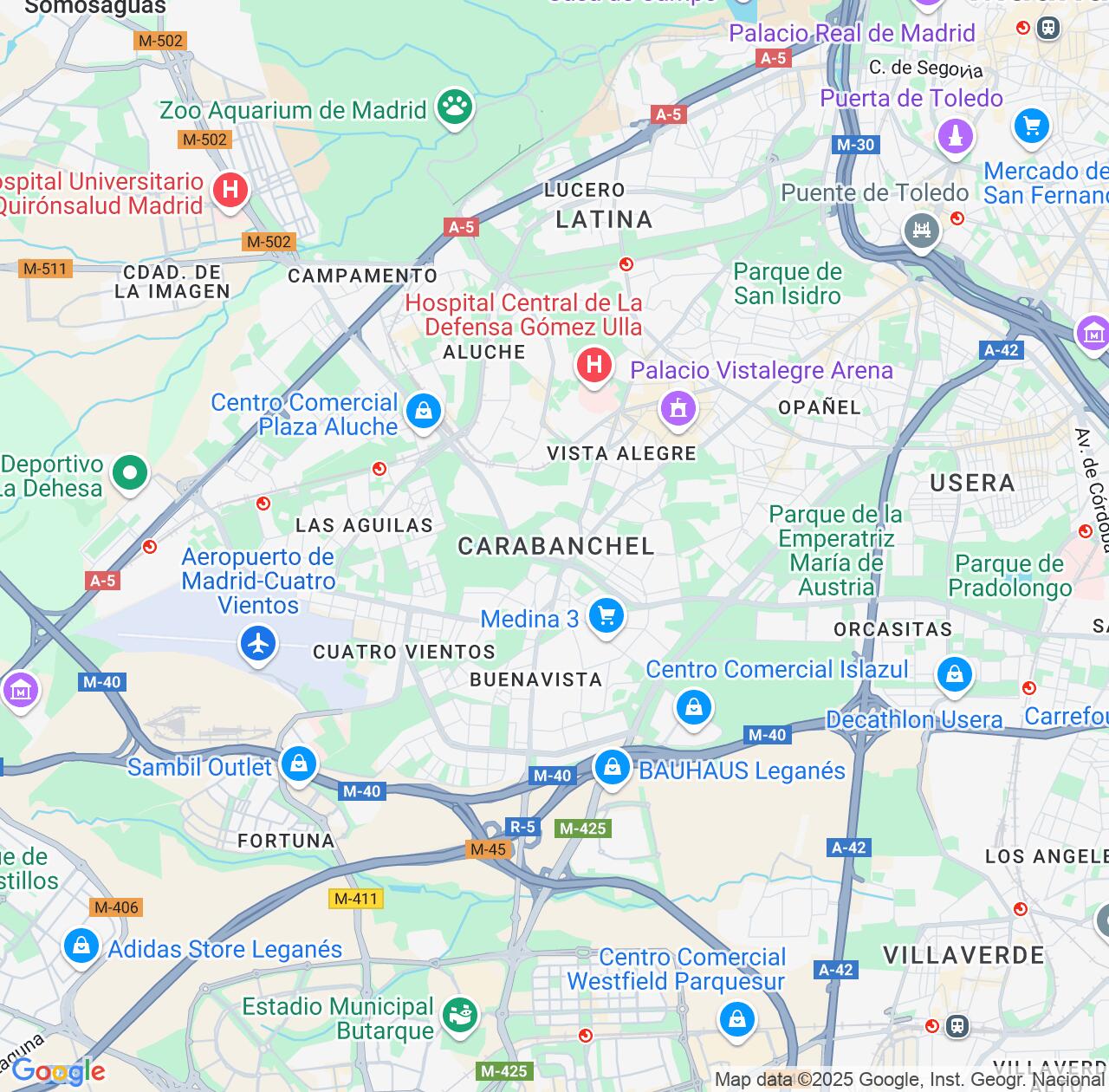 Map image for Intellectual Property Lawyers in Carabanchel and Madrid IP firms at coordinates  ; .