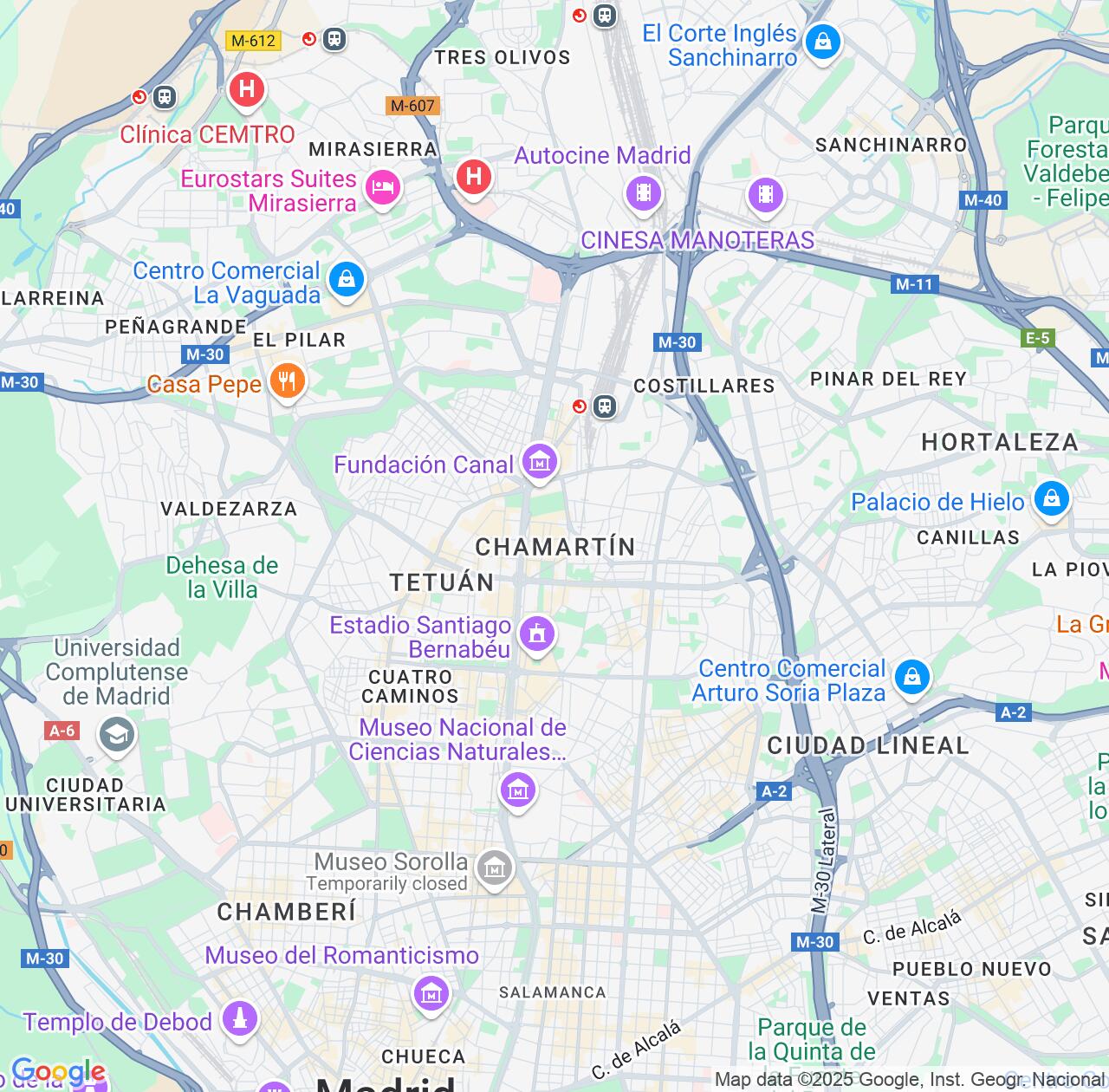 Map image for Intellectual Property Lawyers in Chamartin and Madrid IP firms at coordinates  ; .
