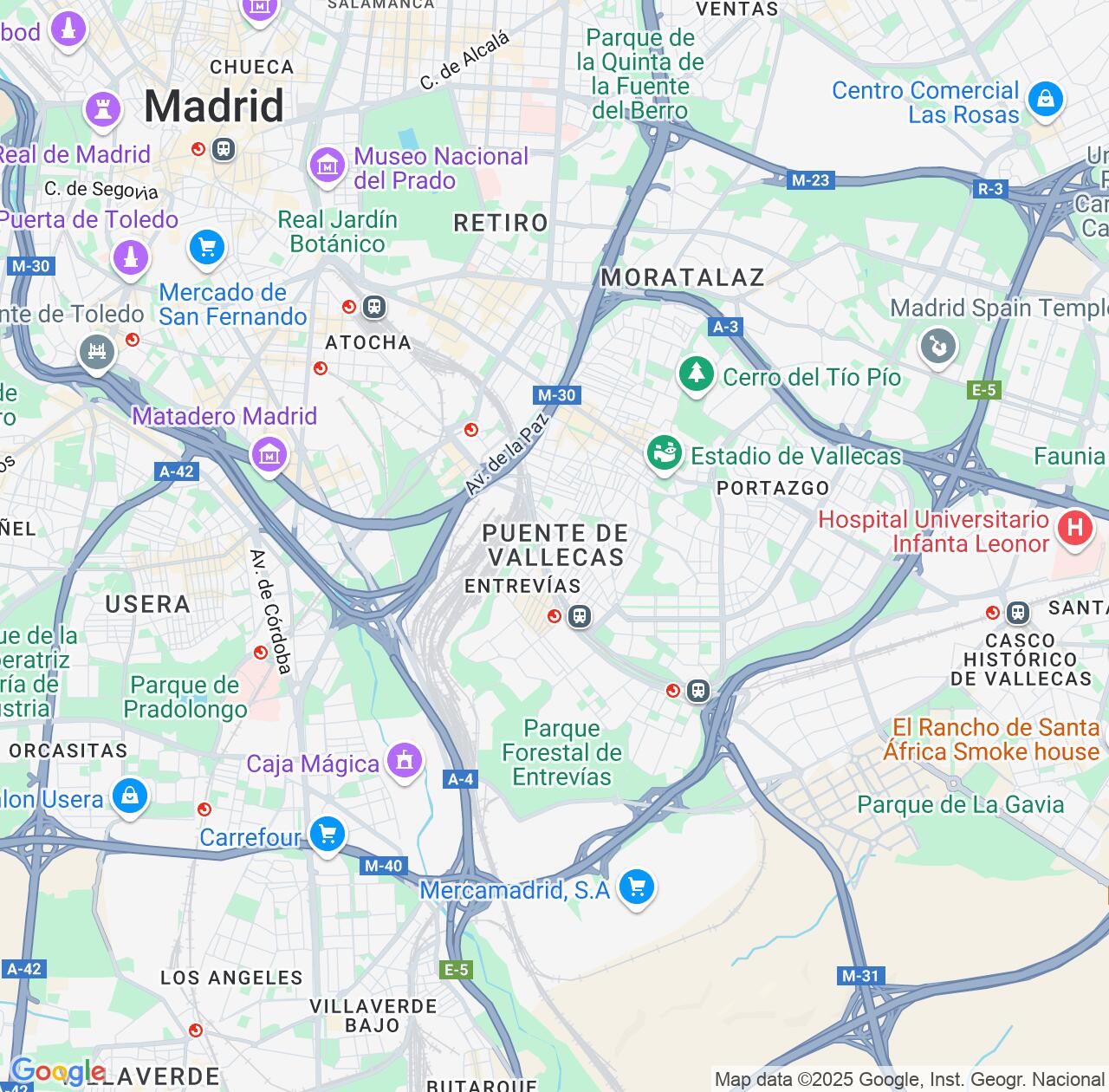 Map image for Intellectual Property Lawyers in Puente de Vallecas and Madrid IP firms at coordinates  ; .