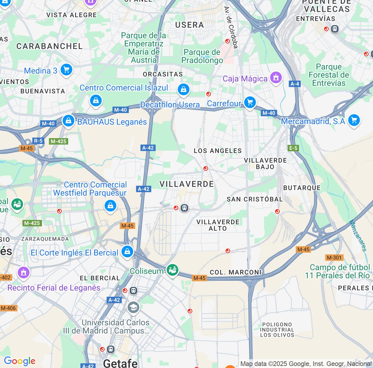 Map image for Intellectual Property Lawyers in Villaverde and Madrid IP firms at coordinates  ; .
