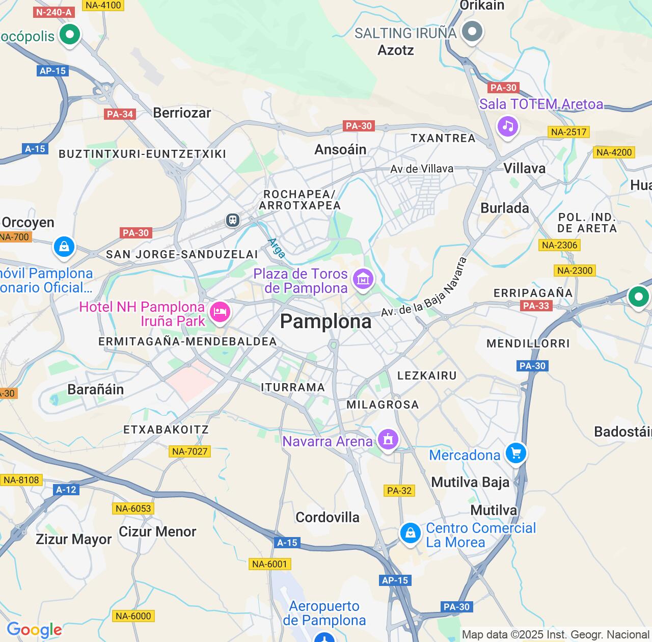 Map image for Intellectual Property Lawyers in Pamplona and Navarre IP firms at coordinates  ; .