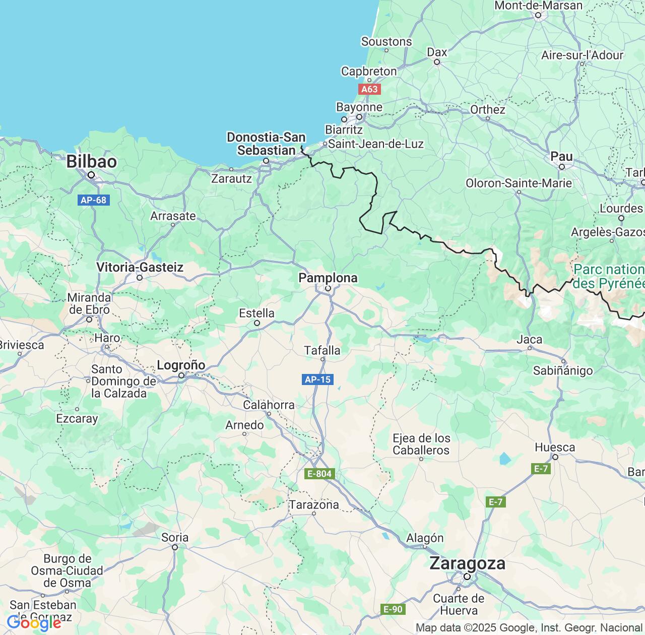 Map image for Intellectual Property Lawyers in Navarre and Spain IP firms at coordinates  ; .
