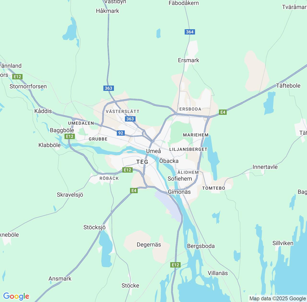 Map image for Intellectual Property Lawyers in Umea and Västerbotten IP firms at coordinates  ; .