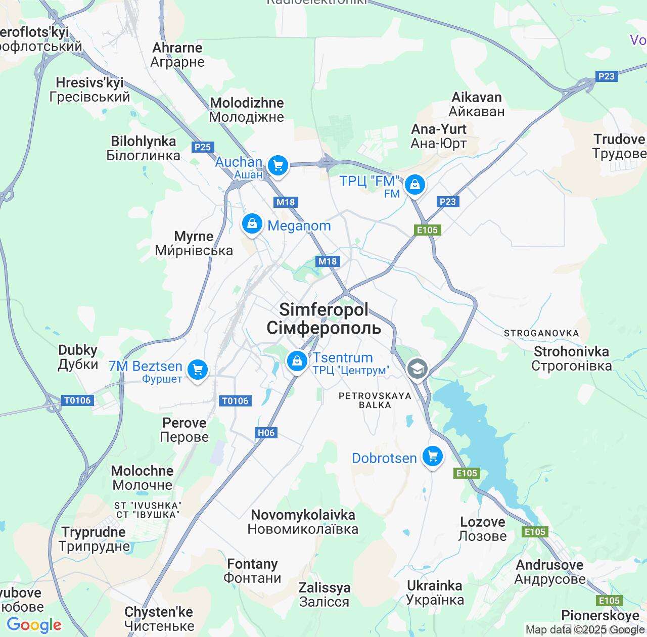 Map image for Intellectual Property Lawyers in Simferopol and Crimea IP firms at coordinates  ; .