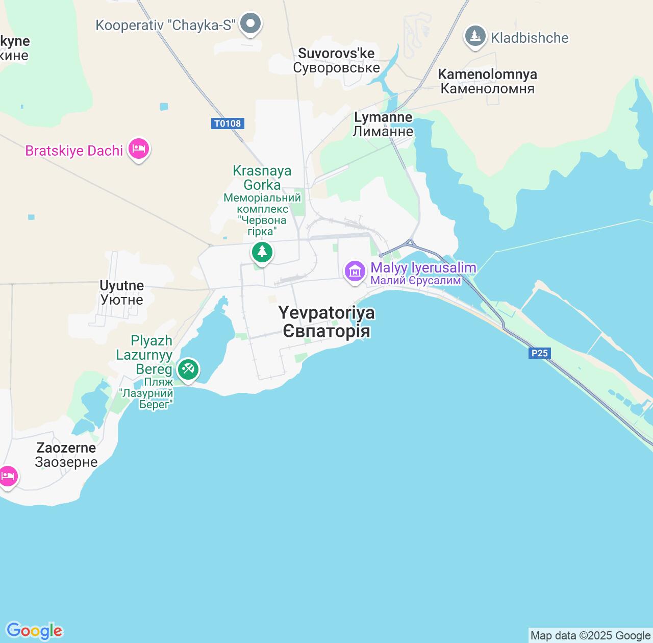 Map image for Intellectual Property Lawyers in Yevpatoriya and Crimea IP firms at coordinates  ; .