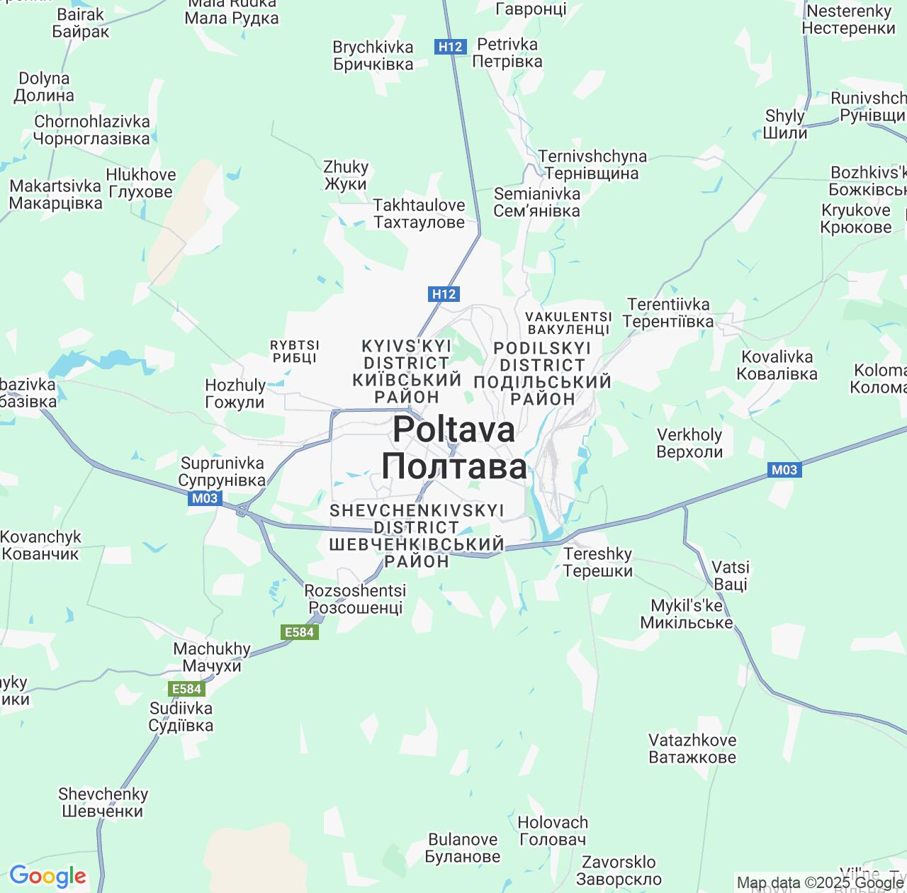 Map image for Intellectual Property Lawyers in Poltava and Ukraine IP firms at coordinates  ; .