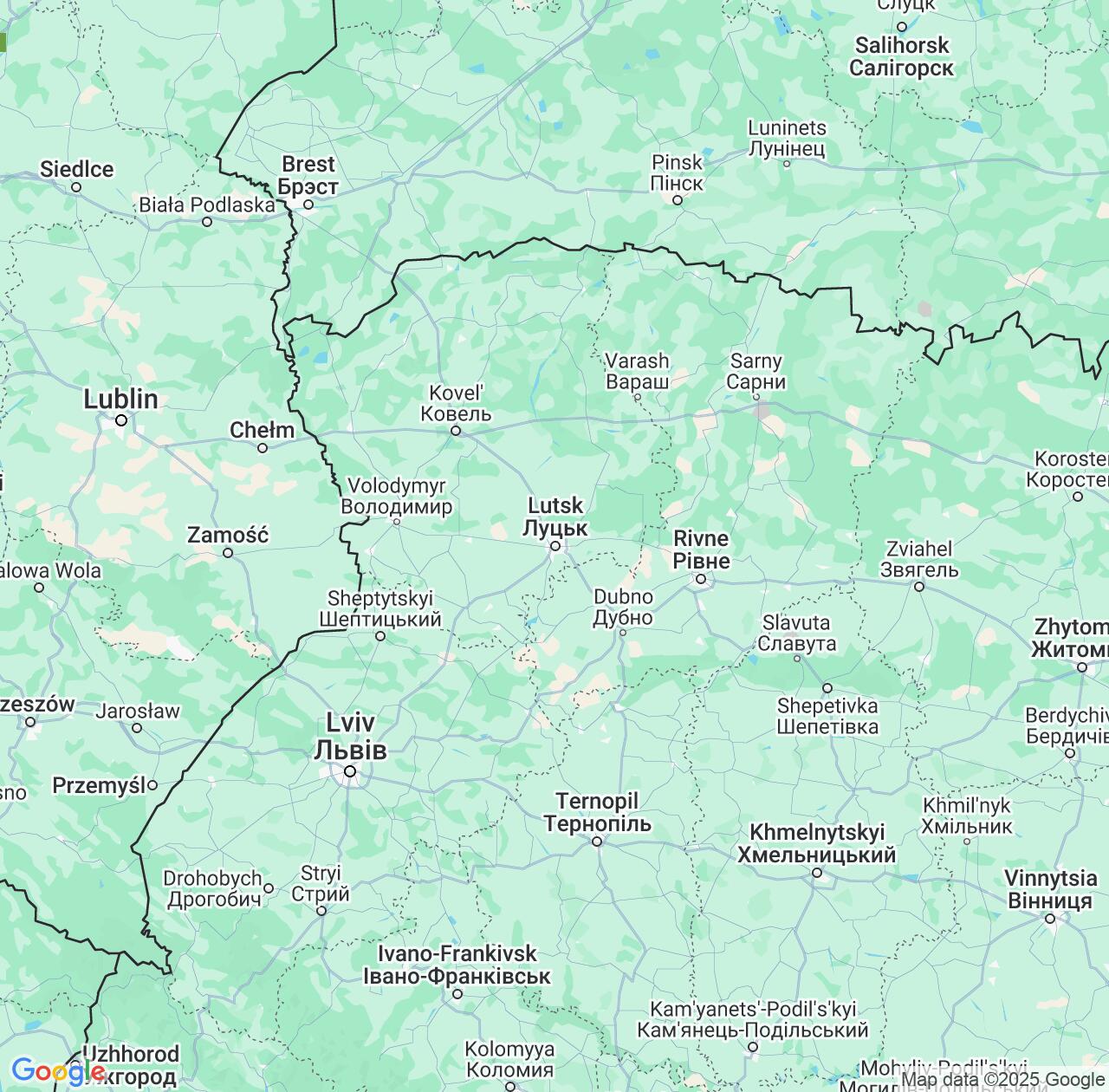 Map image for Intellectual Property Lawyers in Volyn and Ukraine IP firms at coordinates  ; .