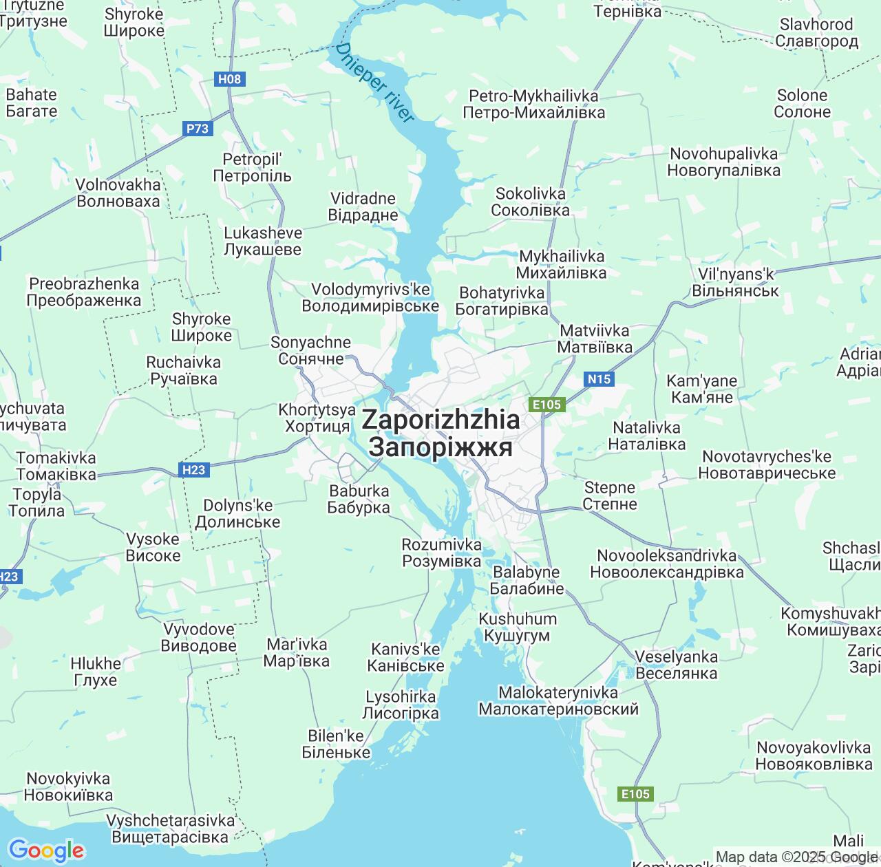 Map image for Intellectual Property Lawyers in Zaporizhzhia and Ukraine IP firms at coordinates  ; .
