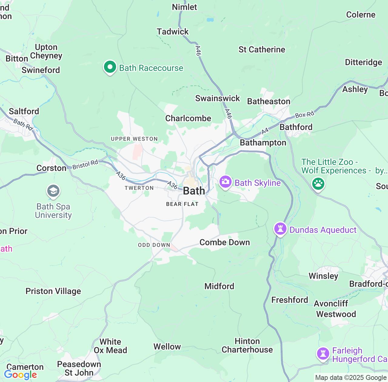 Map image for Intellectual Property Lawyers in Bath and England IP firms at coordinates  ; .