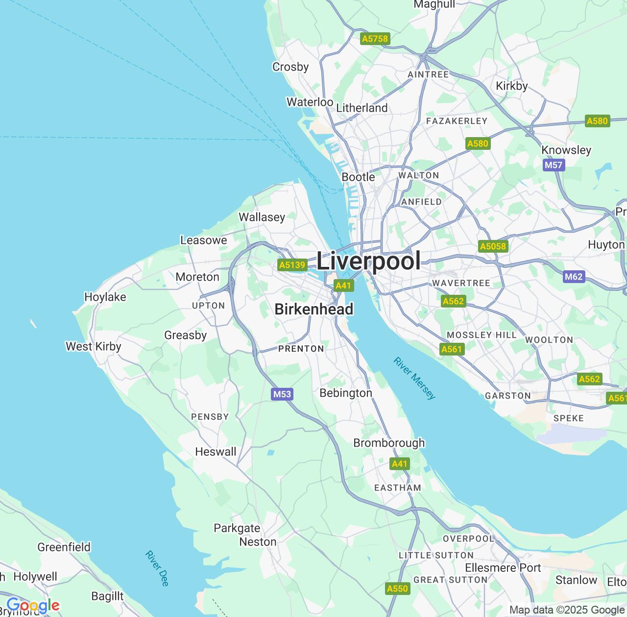 Map image for Intellectual Property Lawyers in Birkenhead and England IP firms at coordinates  ; .