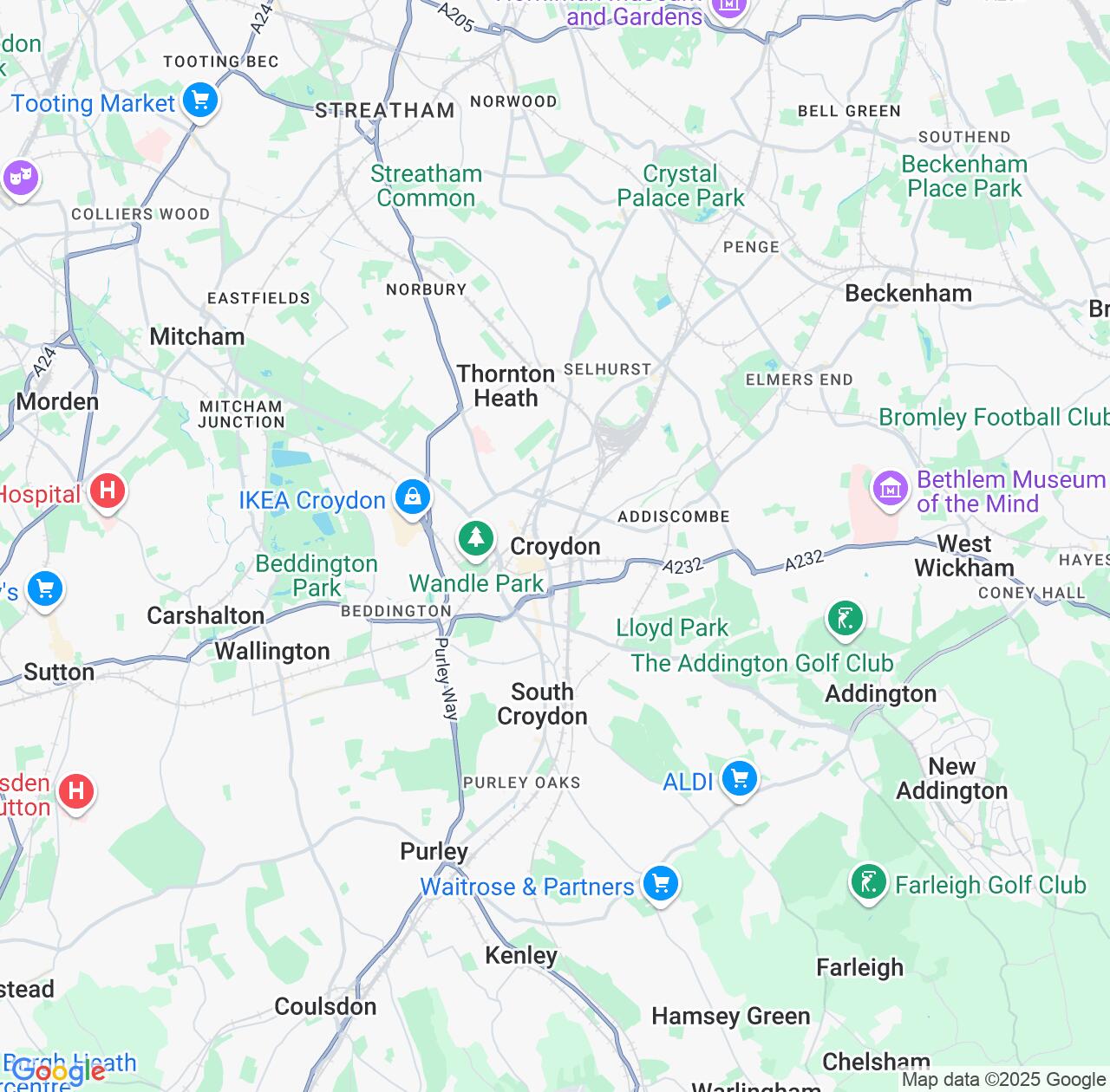 Map image for Intellectual Property Lawyers in Croydon and England IP firms at coordinates  ; .