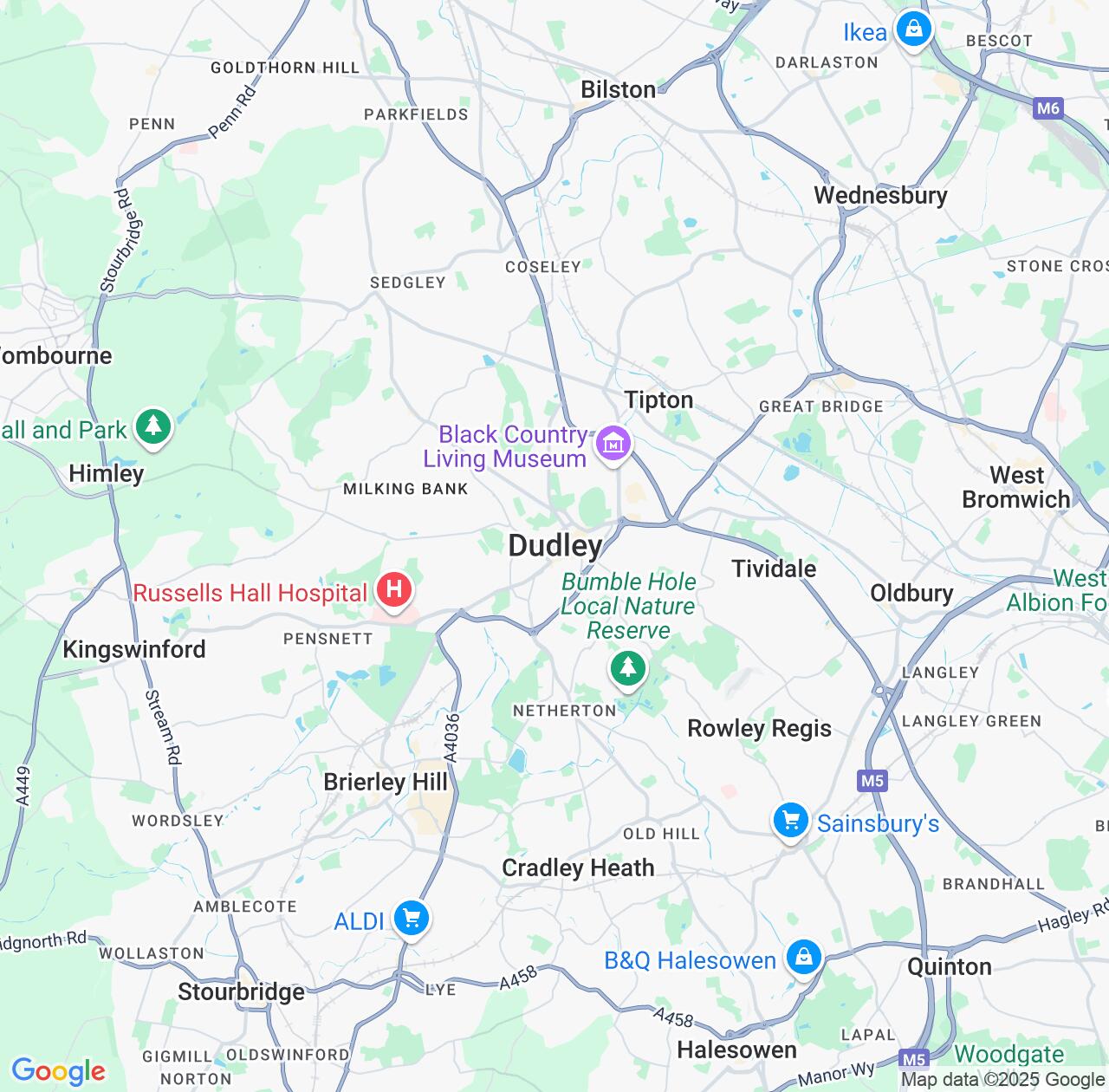 Map image for Intellectual Property Lawyers in Dudley and England IP firms at coordinates  ; .