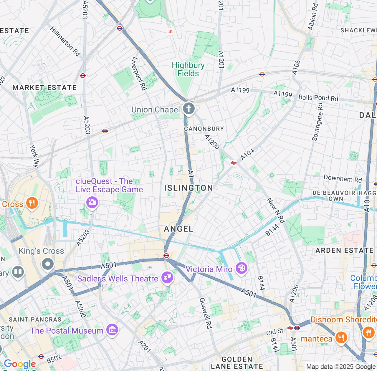 Map image for Intellectual Property Lawyers in Islington and England IP firms at coordinates  ; .