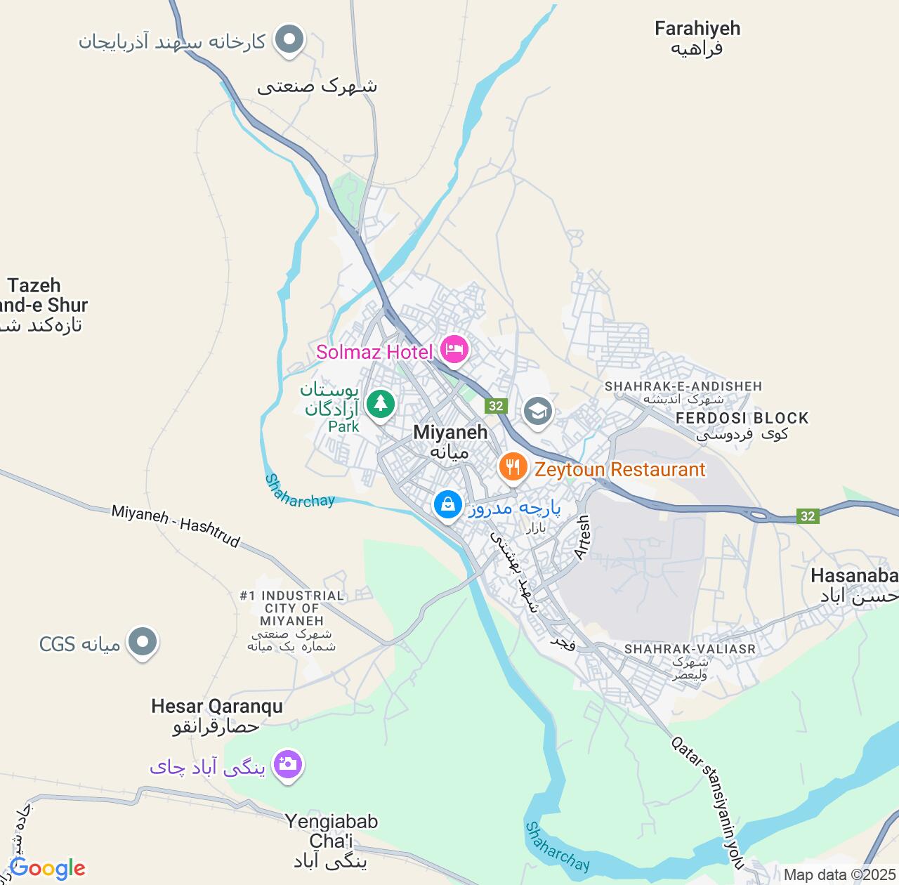 Map image for Intellectual Property Lawyers in Mianeh and East Azerbaijan IP firms at coordinates  ; .