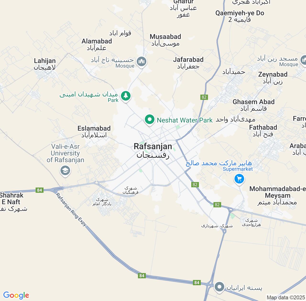 Map image for Intellectual Property Lawyers in Rafsanjan and Kerman IP firms at coordinates  ; .