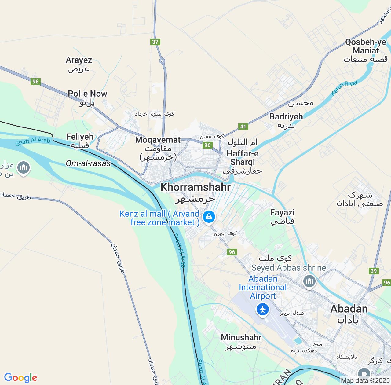 Map image for Intellectual Property Lawyers in Khorramshahr and Khuzestan IP firms at coordinates  ; .