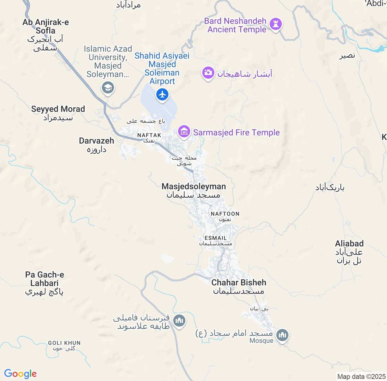 Map image for Intellectual Property Lawyers in Masjed Soleyman and Khuzestan IP firms at coordinates  ; .