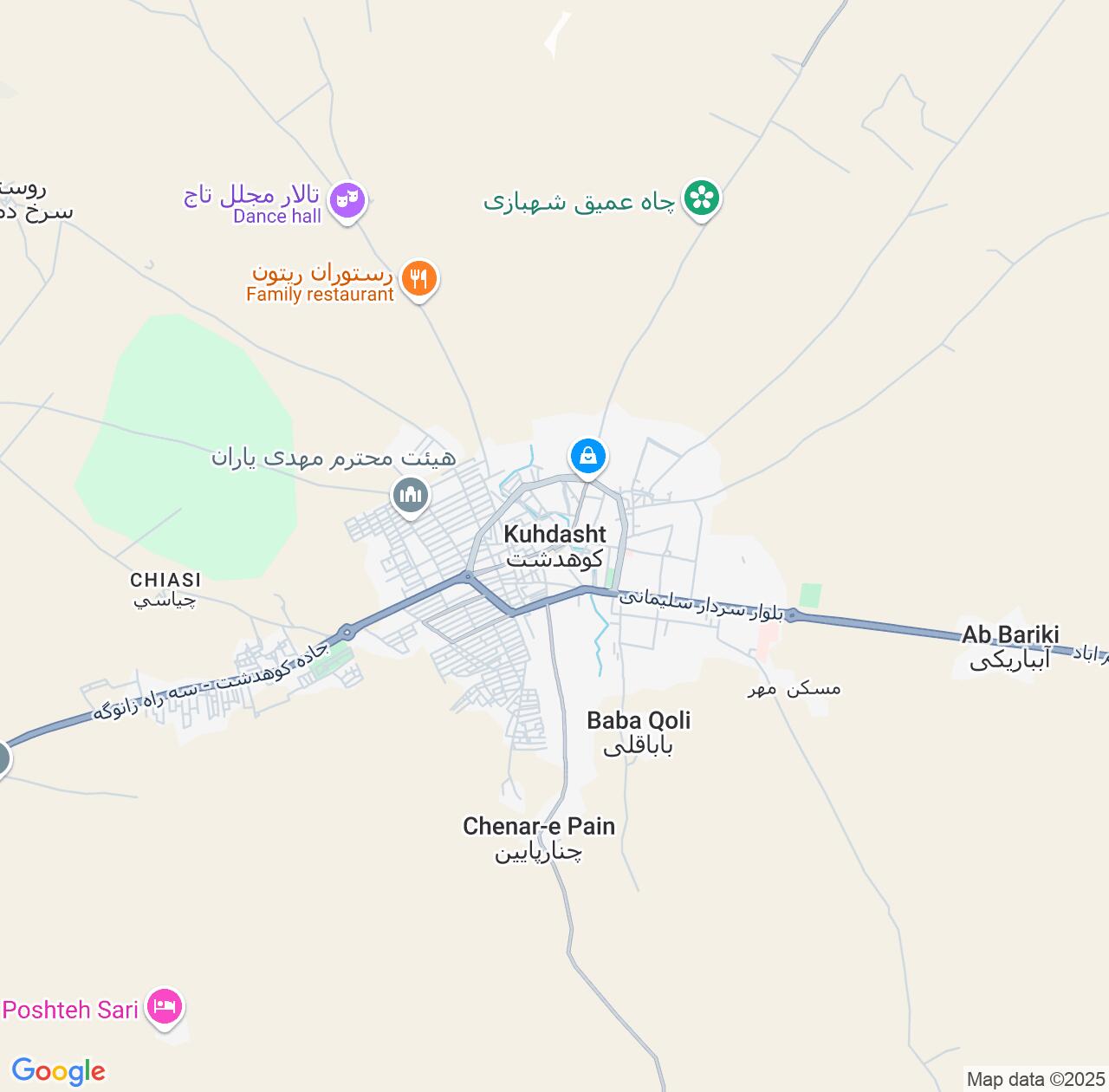 Map image for Intellectual Property Lawyers in Kuhdasht and Lorestan Province IP firms at coordinates  ; .