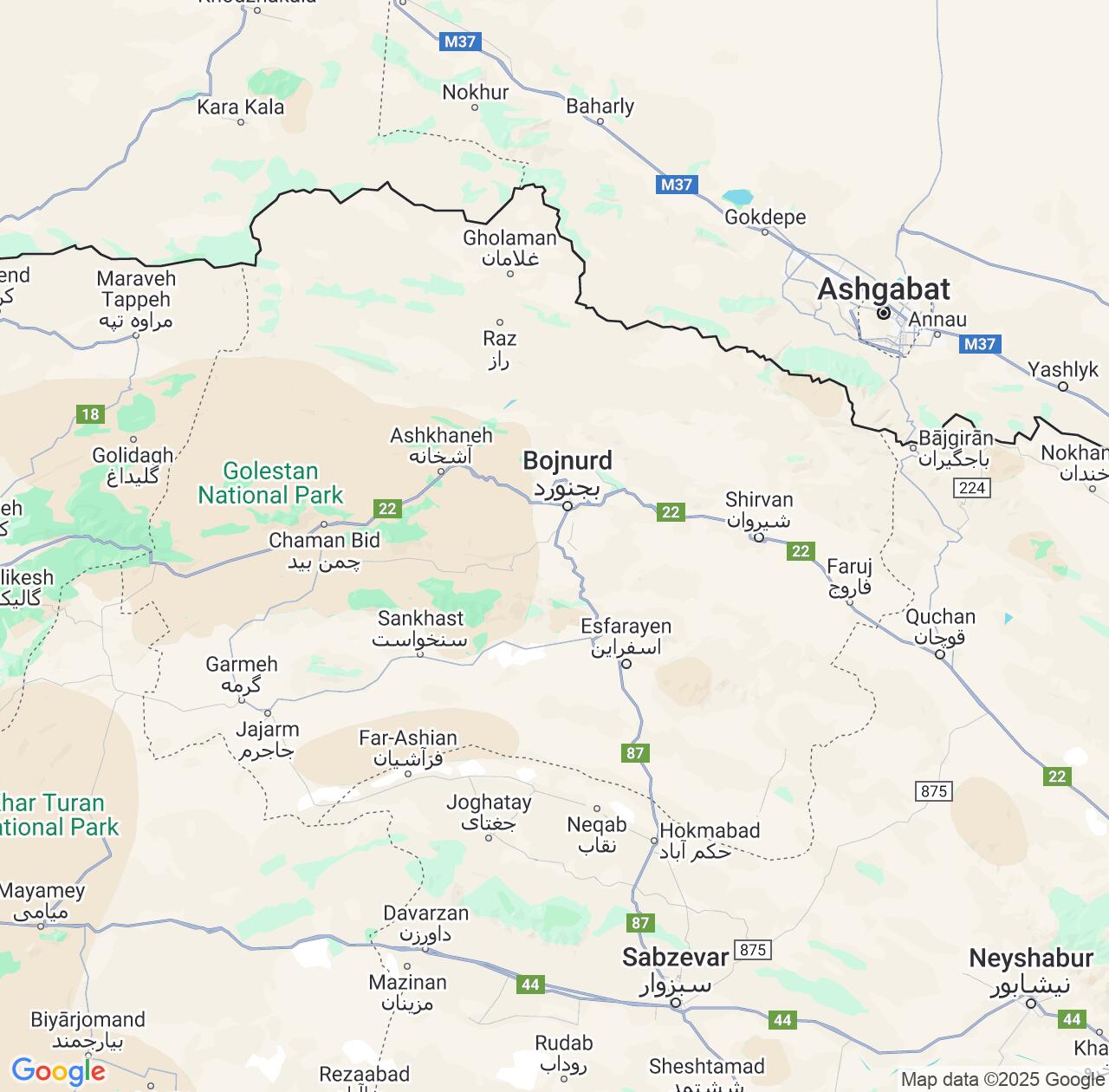 Map image for Intellectual Property Lawyers in North Khorasan and Iran IP firms at coordinates  ; .