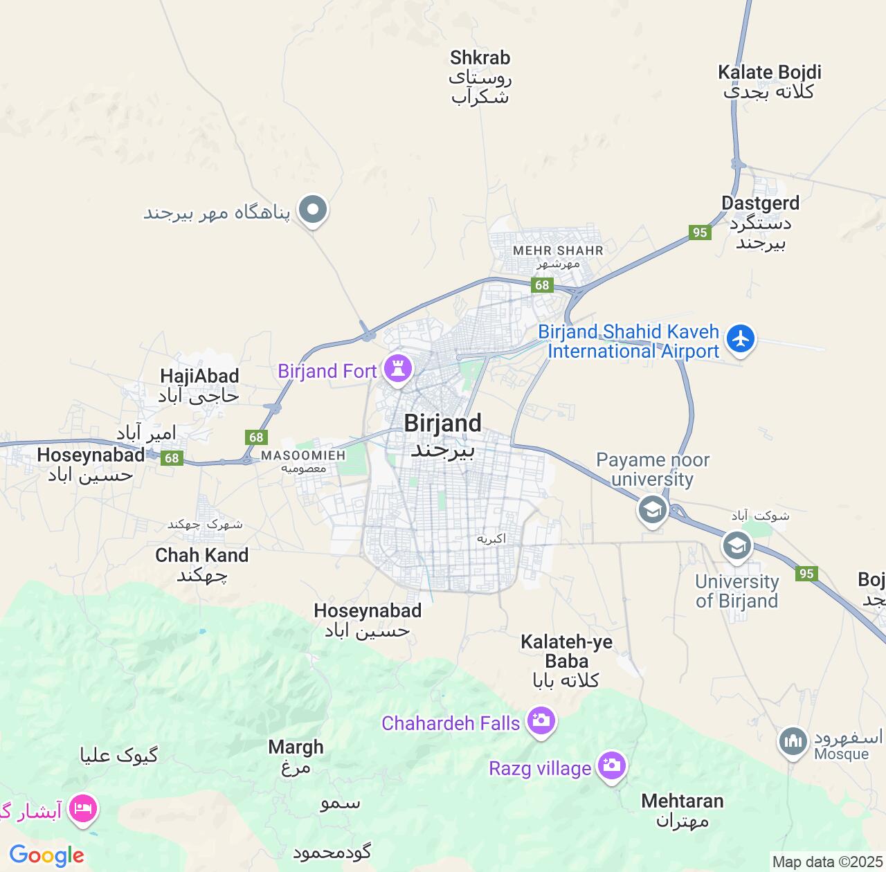 Map image for Intellectual Property Lawyers in Birjand and South Khorasan Province IP firms at coordinates  ; .