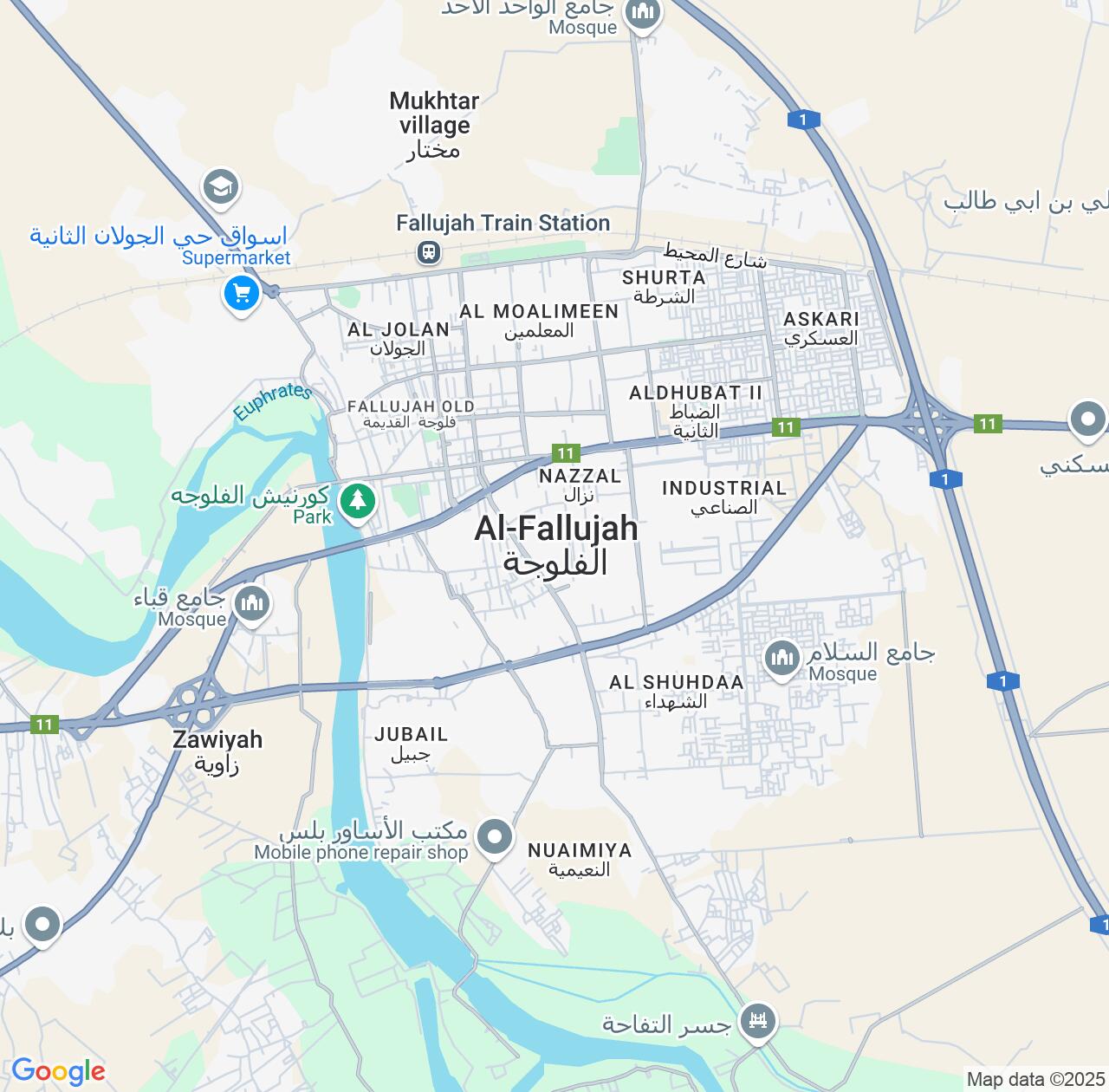 Map image for Intellectual Property Lawyers in Al Fallujah and Al Anbar IP firms at coordinates  ; .