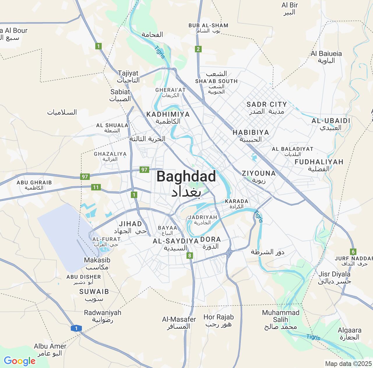 Map image for Intellectual Property Lawyers in Baghdad and Iraq IP firms at coordinates  ; .