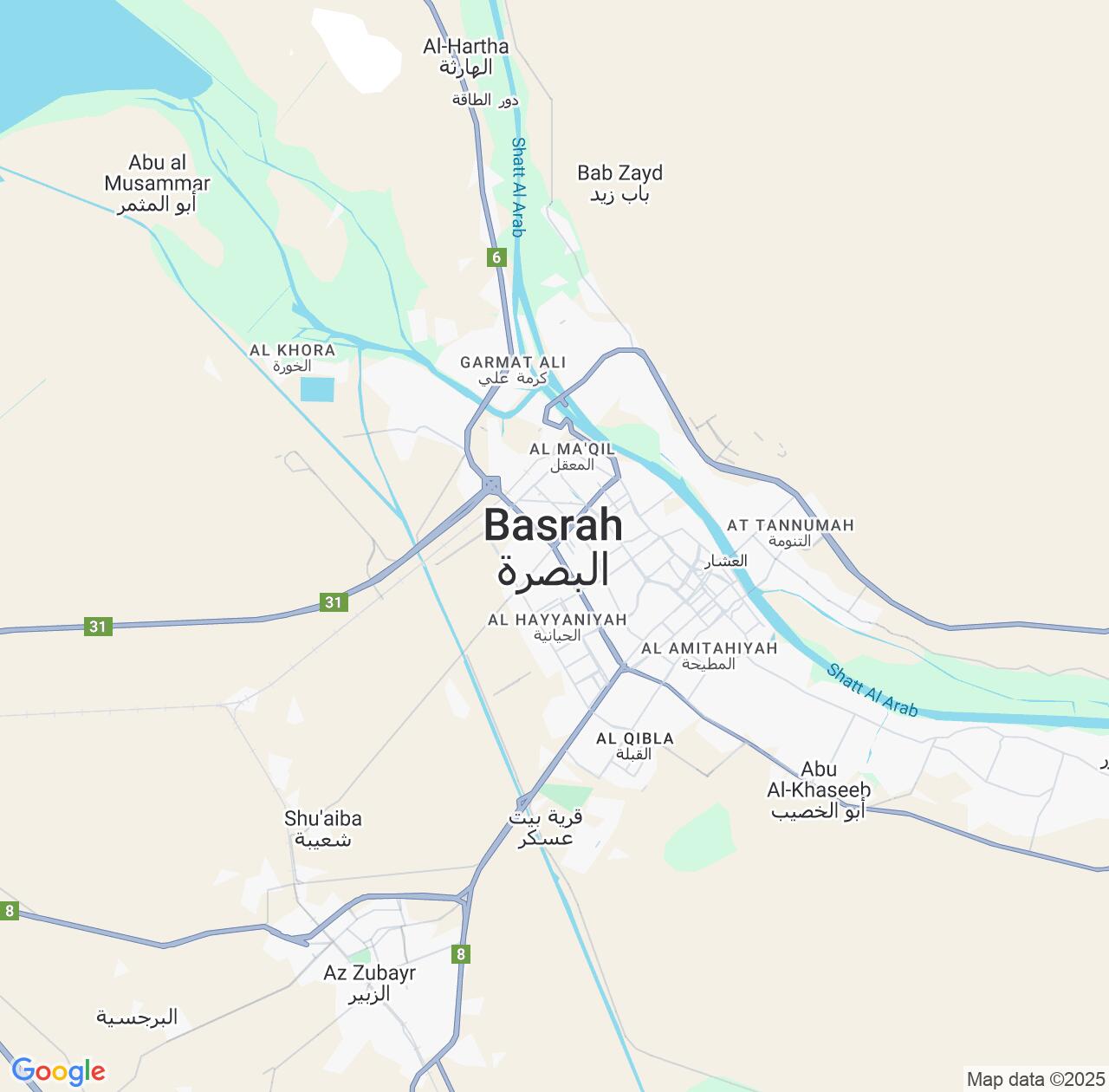 Map image for Intellectual Property Lawyers in Basrah and Basra IP firms at coordinates  ; .