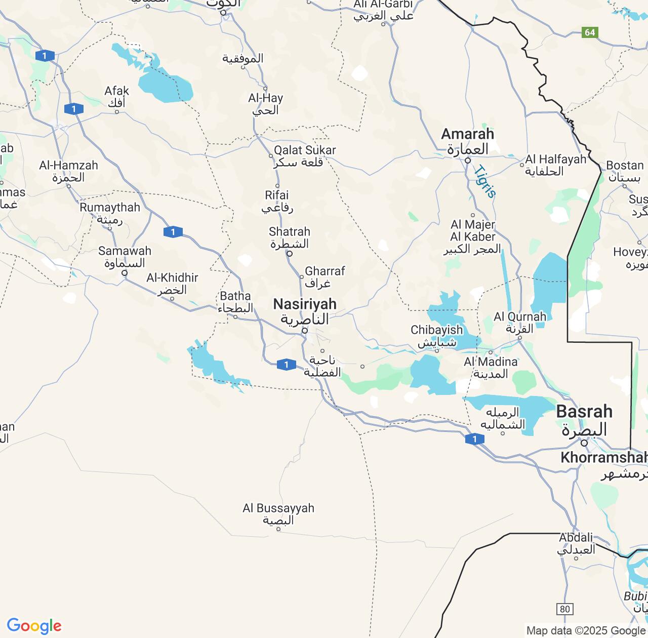 Map image for Intellectual Property Lawyers in Dhi Qar and Iraq IP firms at coordinates  ; .