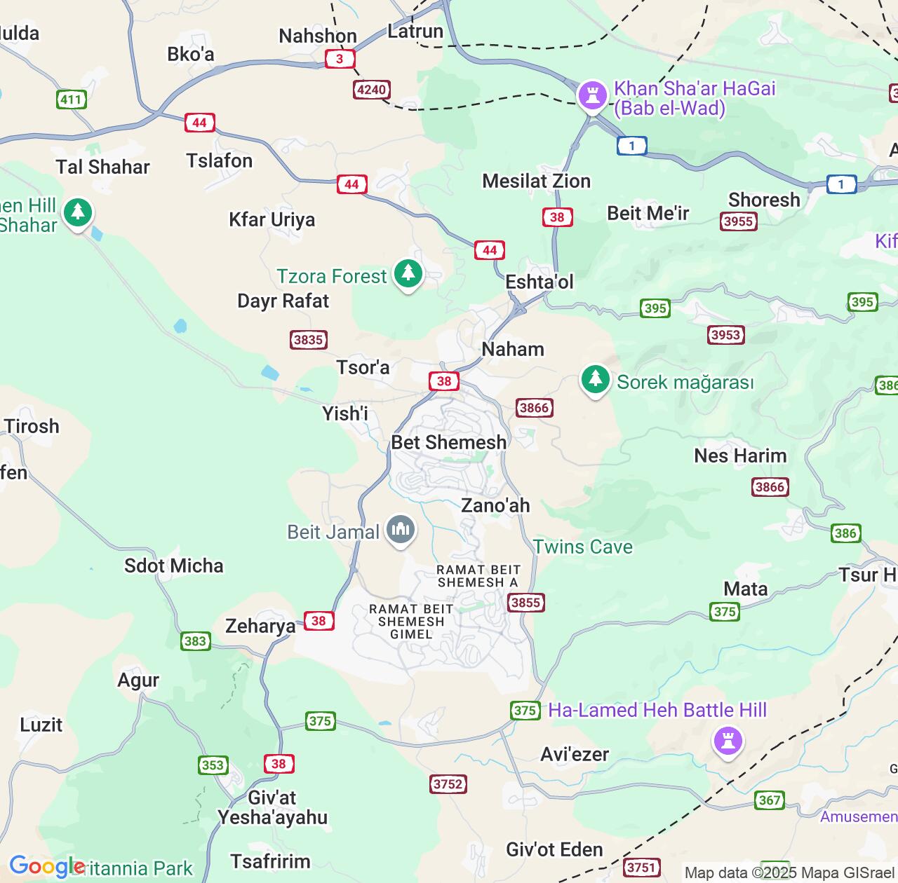 Map image for Intellectual Property Lawyers in Bet Shemesh and Jerusalem IP firms at coordinates  ; .