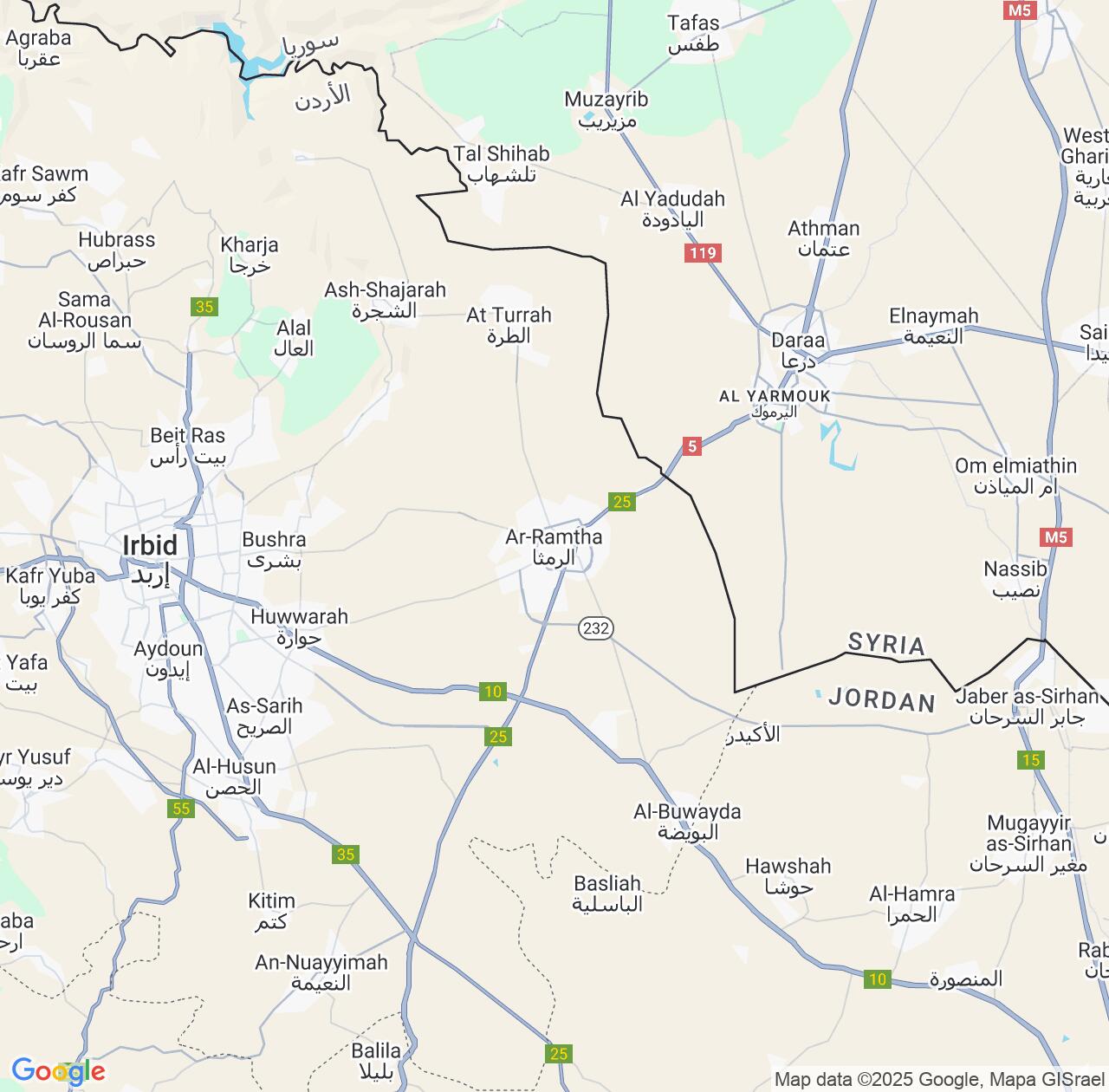 Map image for Intellectual Property Lawyers in Ar Ramtha and Irbid IP firms at coordinates  ; .