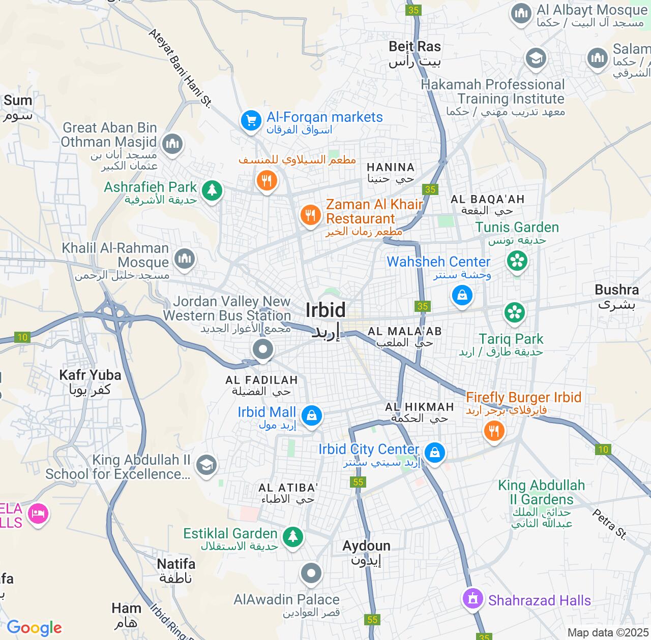 Map image for Intellectual Property Lawyers in Irbid and Jordan IP firms at coordinates  ; .