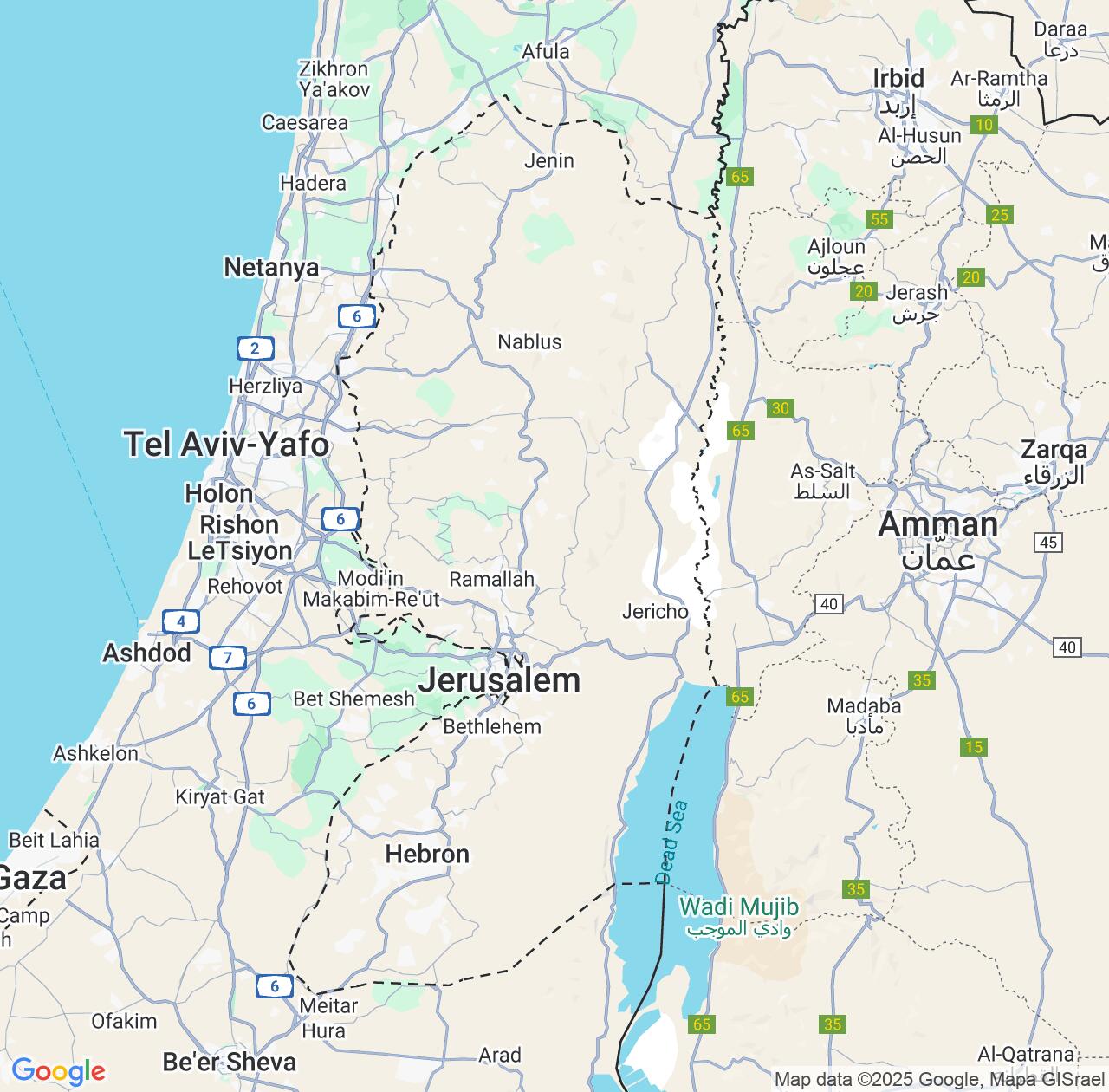 Map image for Intellectual Property Lawyers in West Bank and Palestinian Territory Occupied IP firms at coordinates  ; .