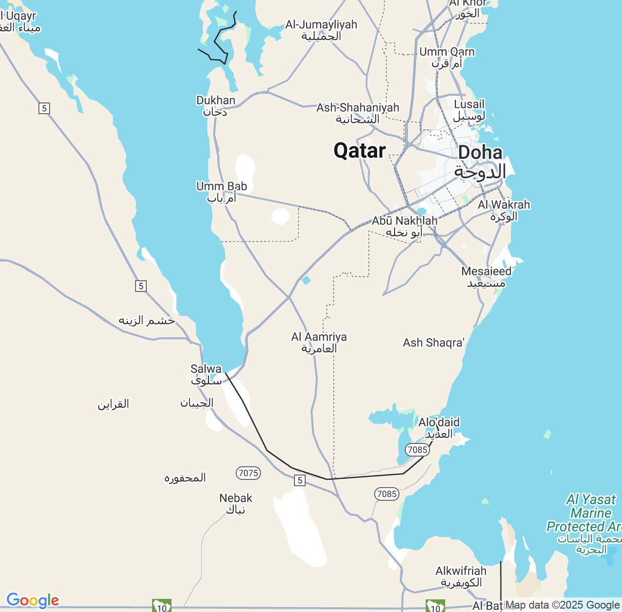 Map image for Intellectual Property Lawyers in Baladīyat ar Rayyān and Qatar IP firms at coordinates  ; .