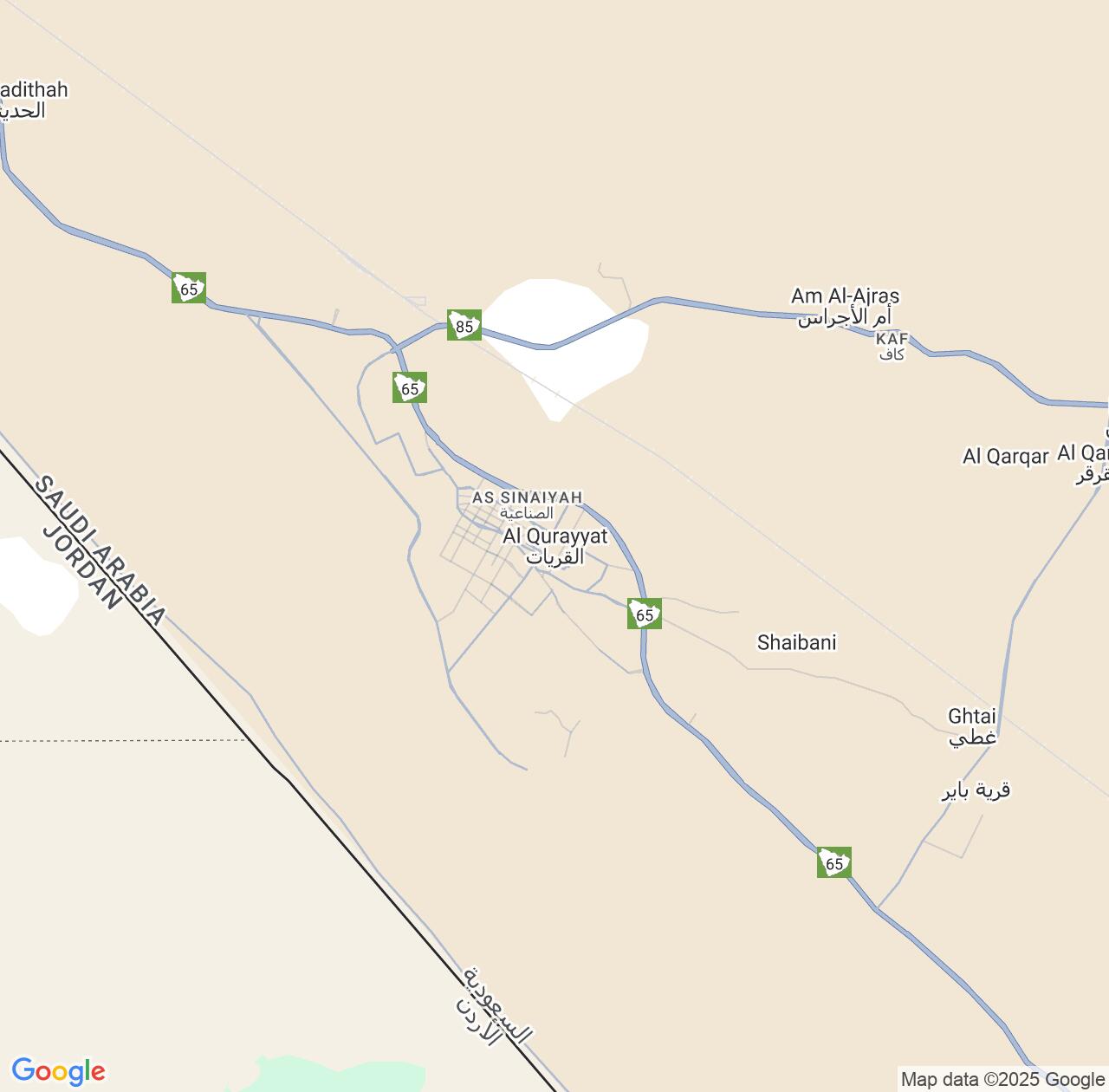 Map image for Intellectual Property Lawyers in Qurayyat and Al Jawf Region IP firms at coordinates  ; .
