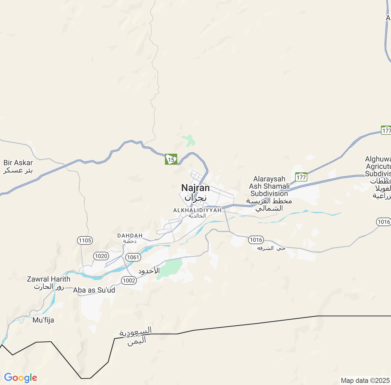 Map image for Intellectual Property Lawyers in Najran and Najran Region IP firms at coordinates  ; .
