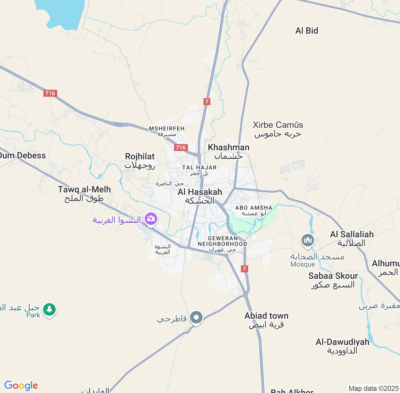 Map image for Intellectual Property Lawyers in Al-Hasakah and Syria IP firms at coordinates  ; .
