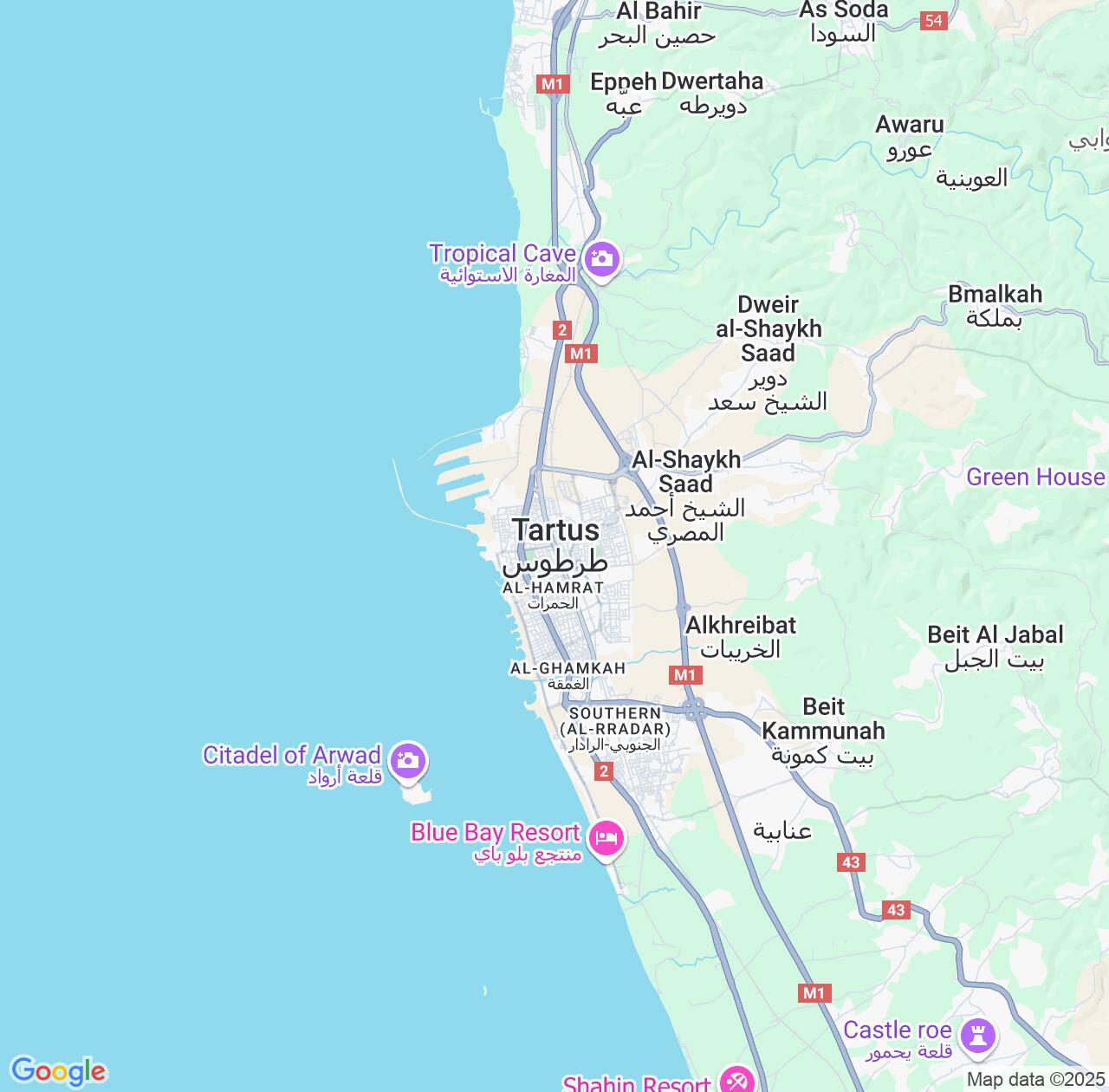 Map image for Intellectual Property Lawyers in Tartus and Syria IP firms at coordinates  ; .