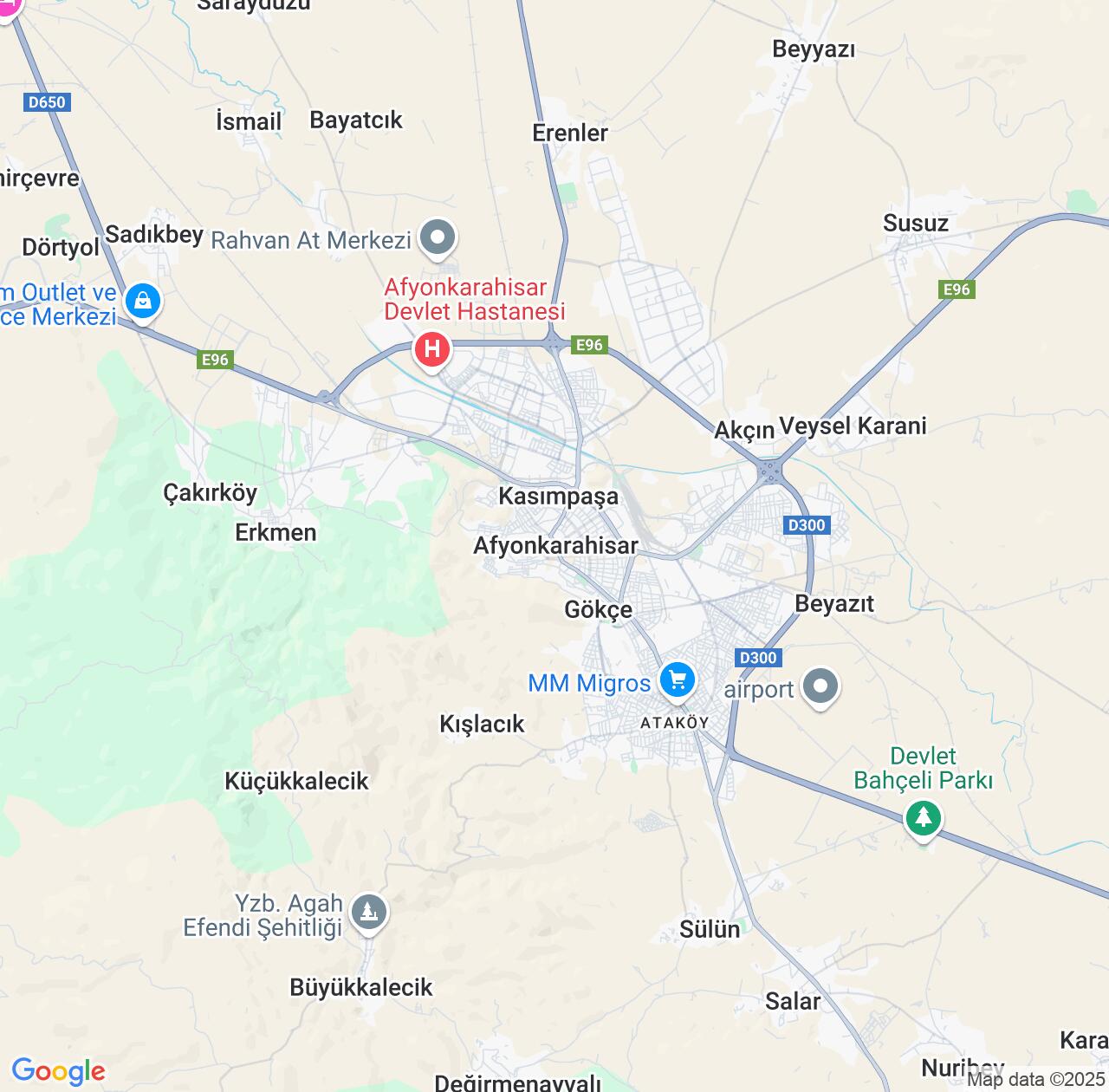 Map image for Intellectual Property Lawyers in Afyonkarahisar and Afyonkarahisar Province IP firms at coordinates  ; .