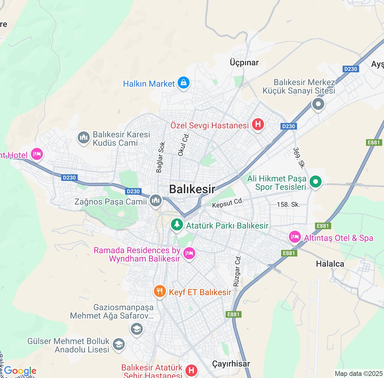 Map image for Intellectual Property Lawyers in Balıkesir and Turkey IP firms at coordinates  ; .