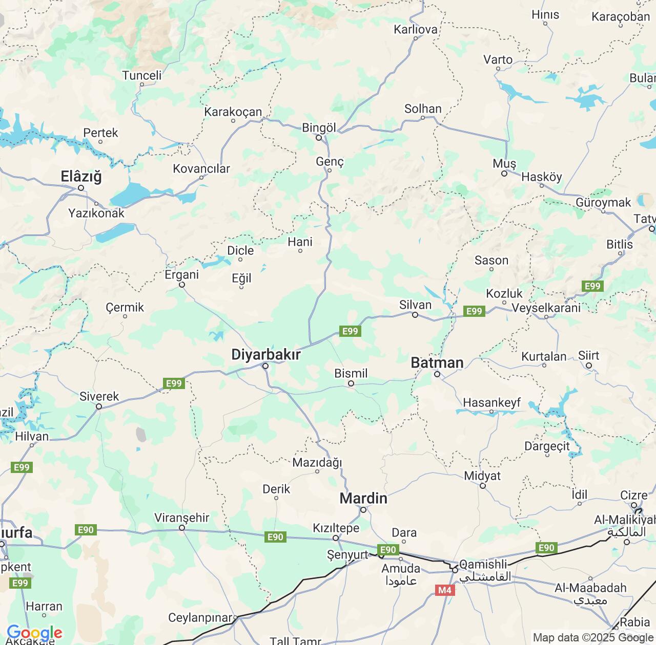 Map image for Intellectual Property Lawyers in Diyarbakır Province and Turkey IP firms at coordinates  ; .